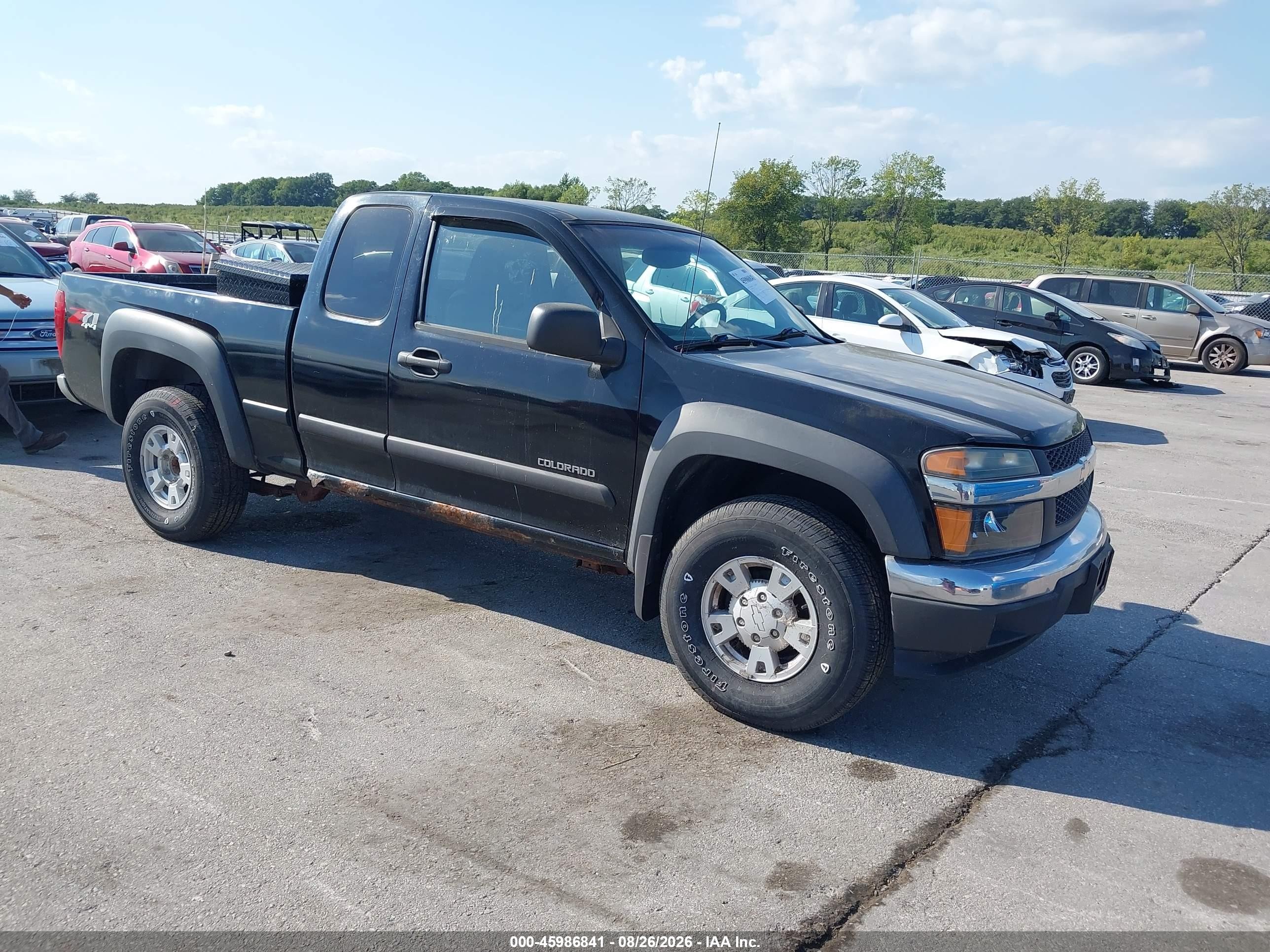 2004 Chevrolet Colorado Ls Black vin: 1GCDT196748191171