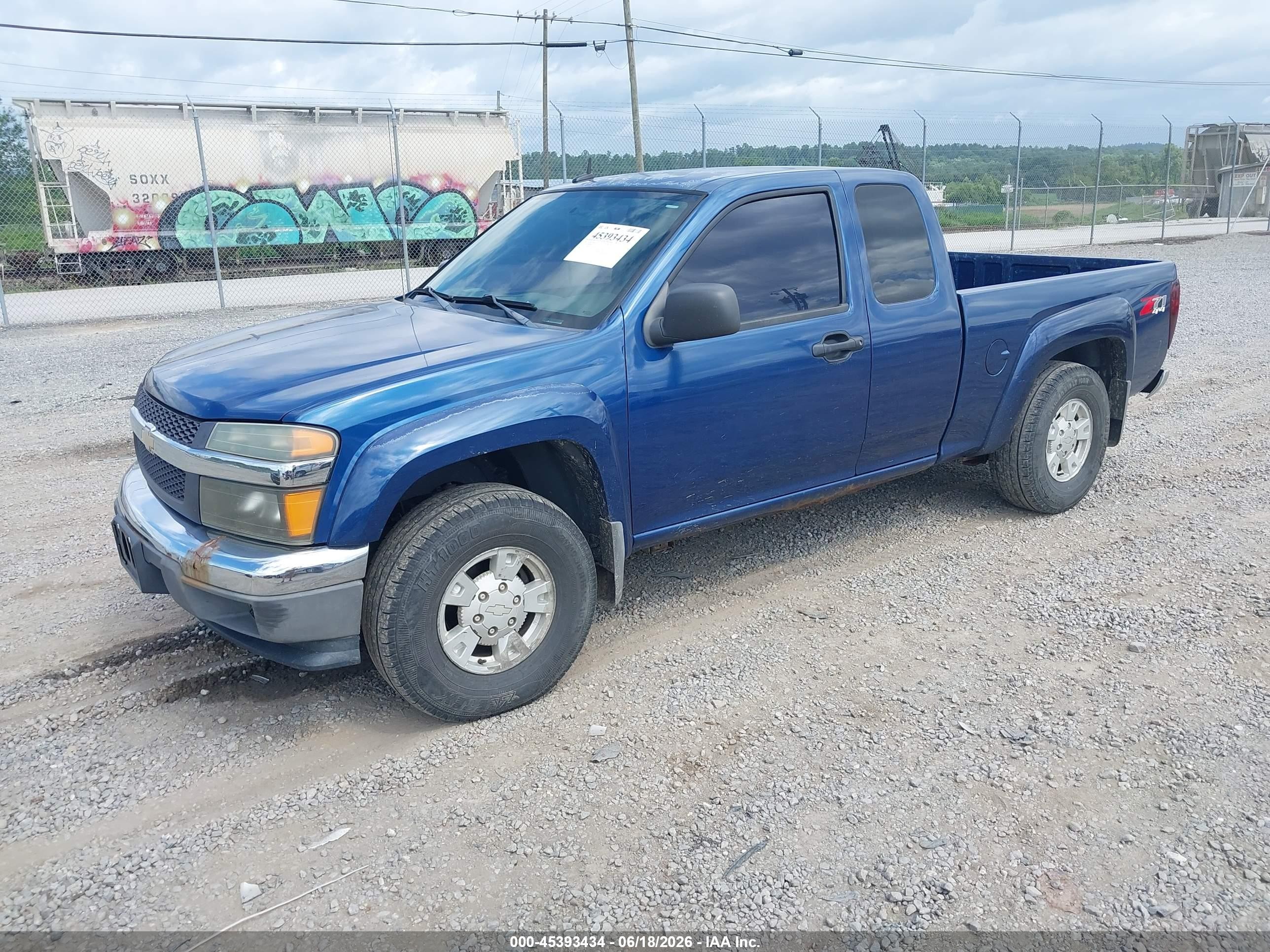 2005 Chevrolet Colorado Ls Blue vin: 1GCDT196758246333