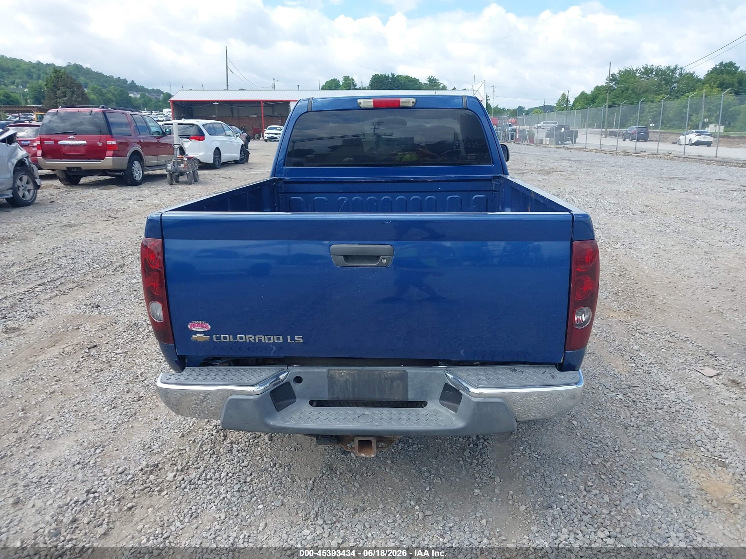 2005 Chevrolet Colorado Ls Blue vin: 1GCDT196758246333