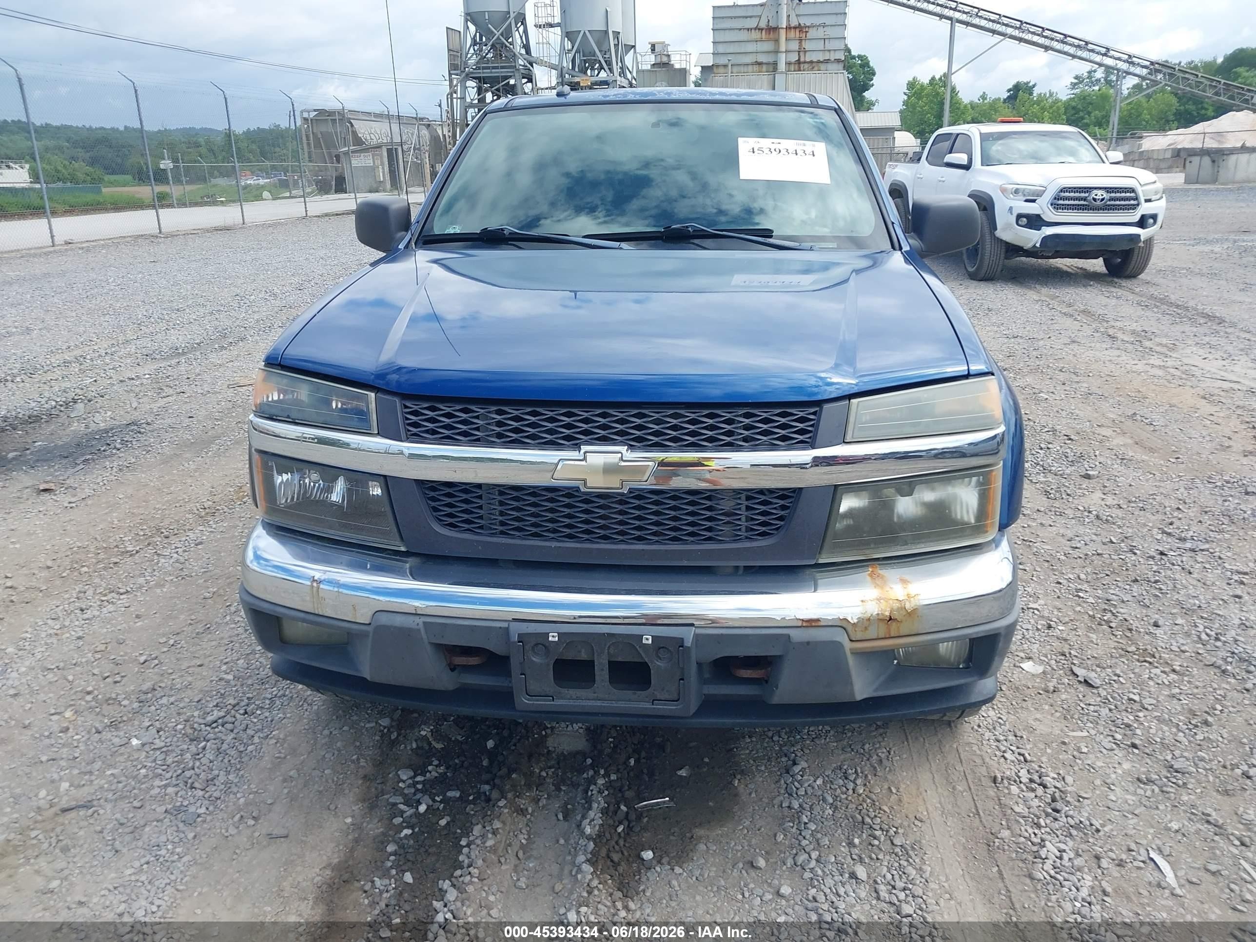 2005 Chevrolet Colorado Ls Blue vin: 1GCDT196758246333