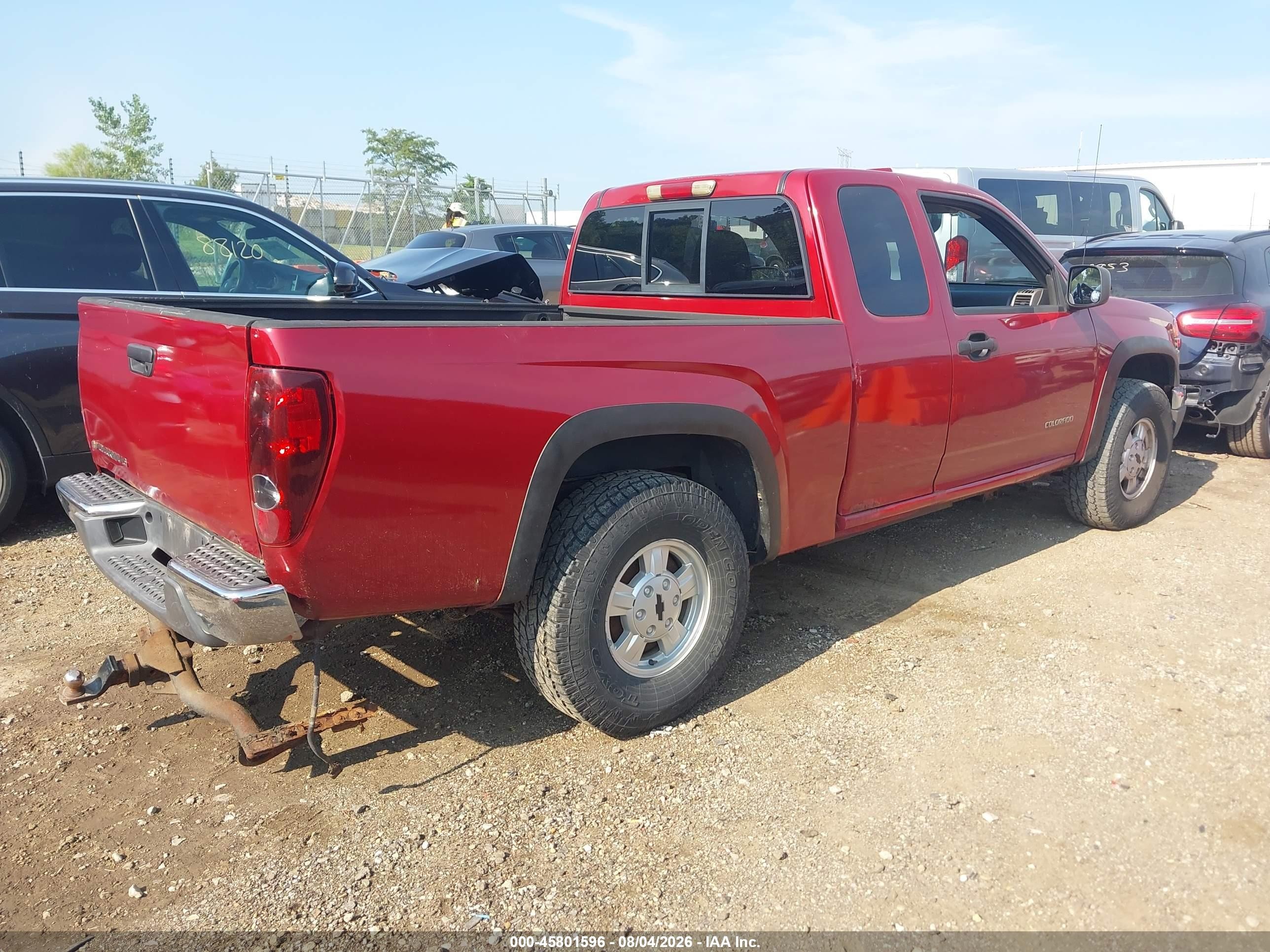 2005 Chevrolet Colorado Ls Red vin: 1GCDT196858122832