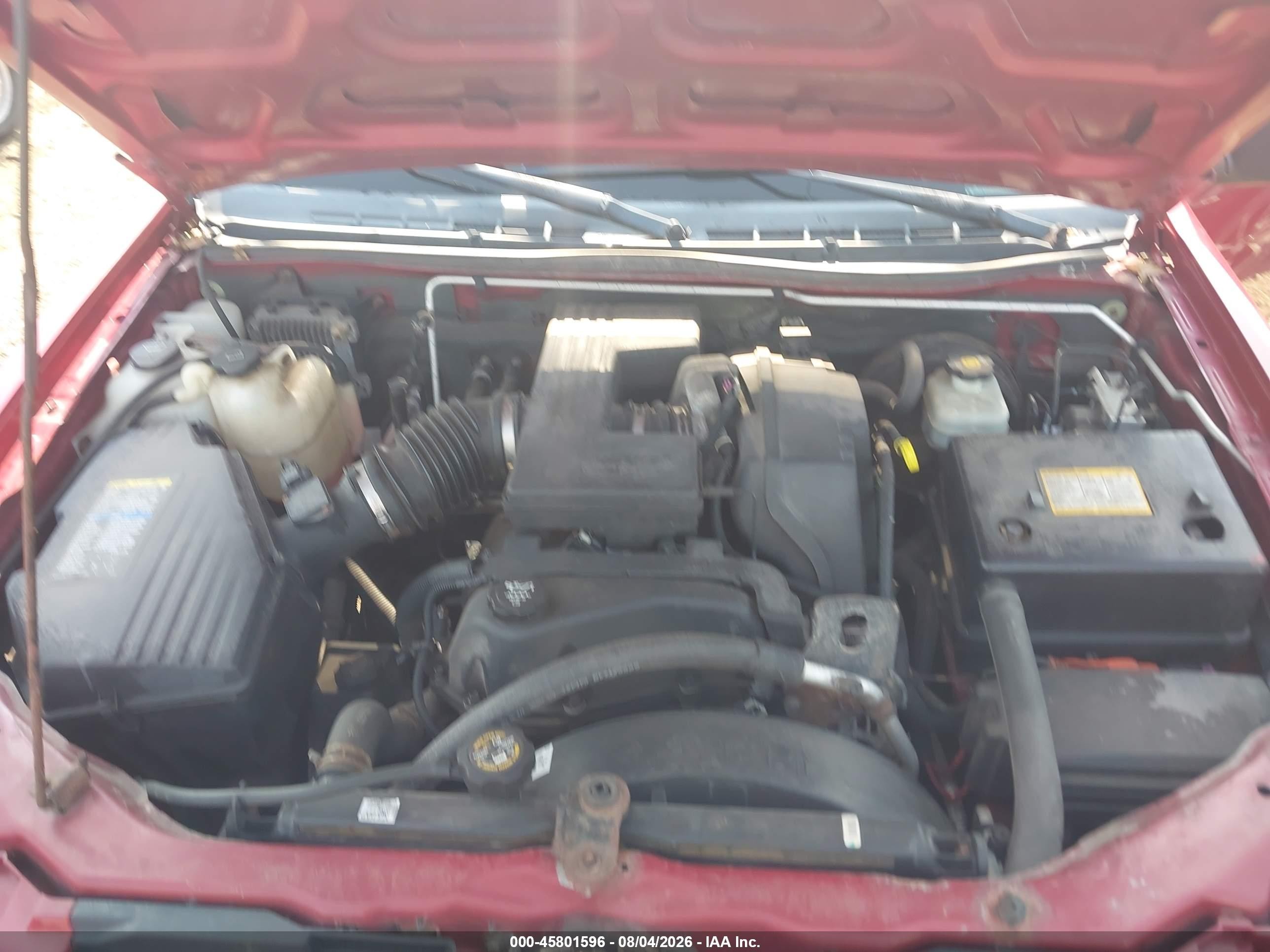 2005 Chevrolet Colorado Ls Red vin: 1GCDT196858122832