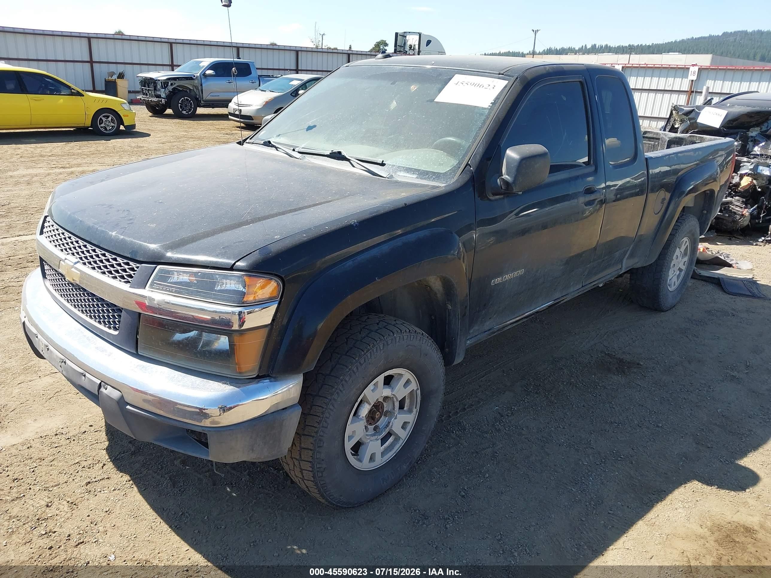 2004 Chevrolet Colorado Ls Black vin: 1GCDT196948180592