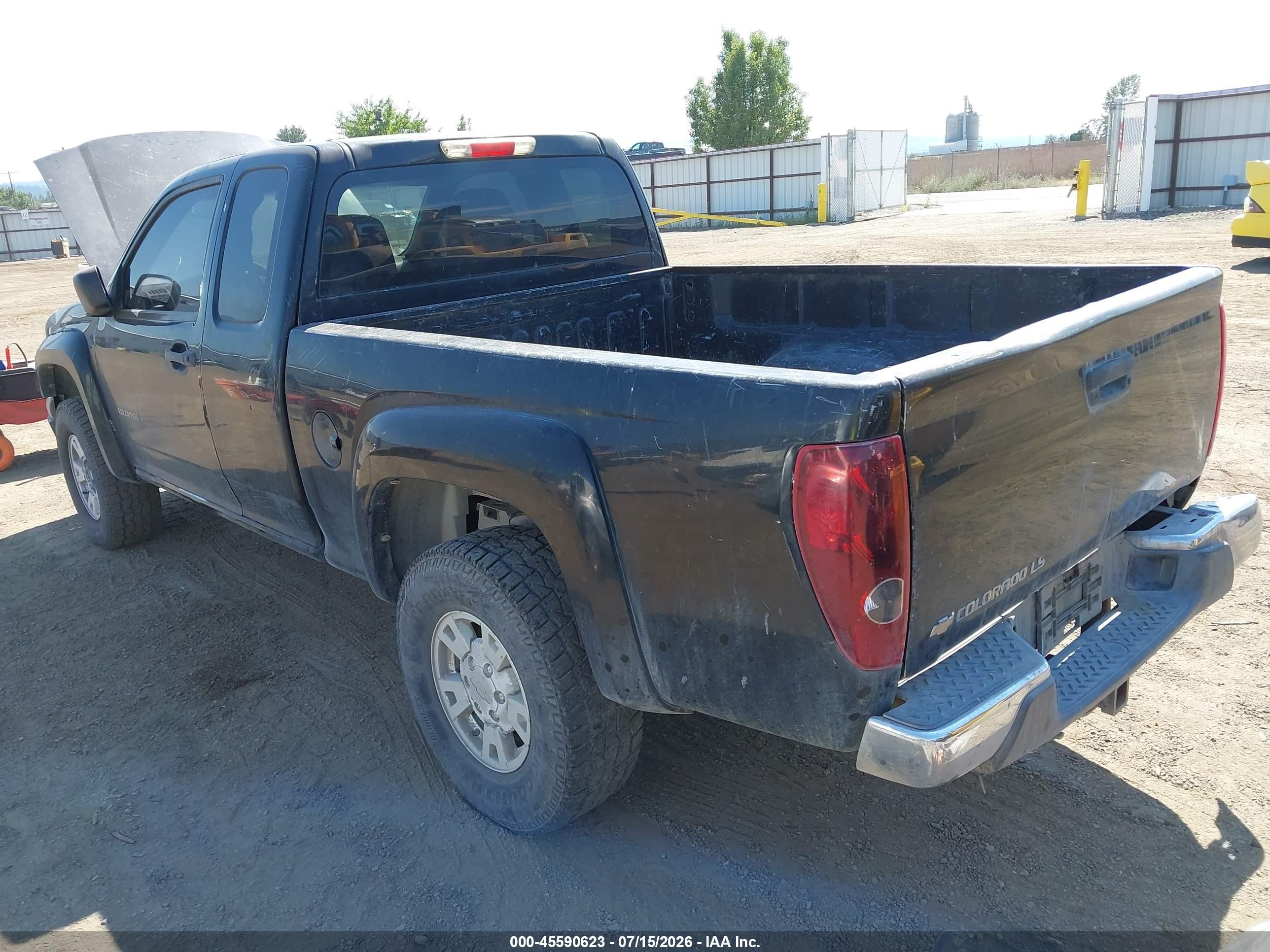 2004 Chevrolet Colorado Ls Black vin: 1GCDT196948180592