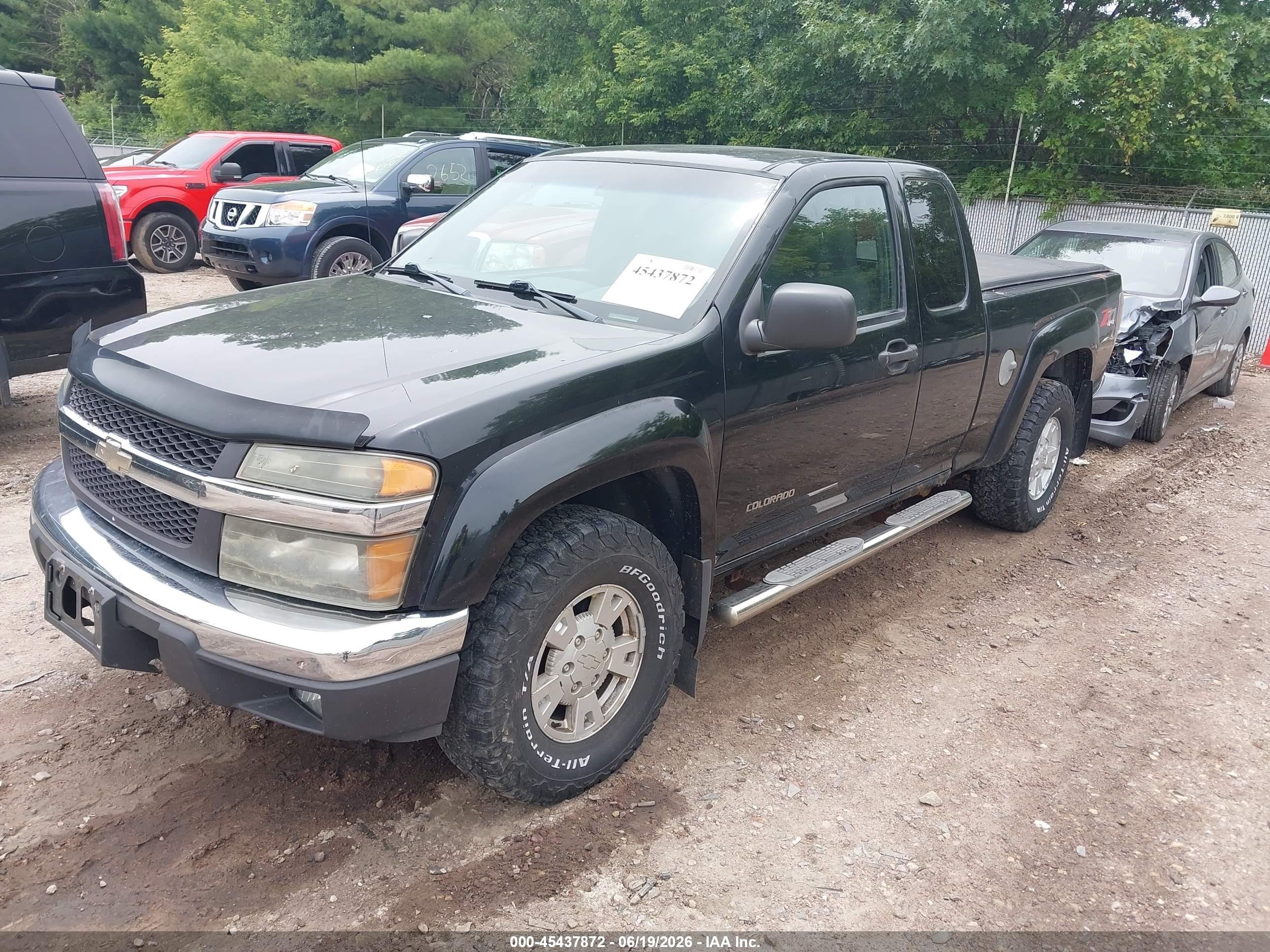 2005 Chevrolet Colorado Ls Black vin: 1GCDT196958107241