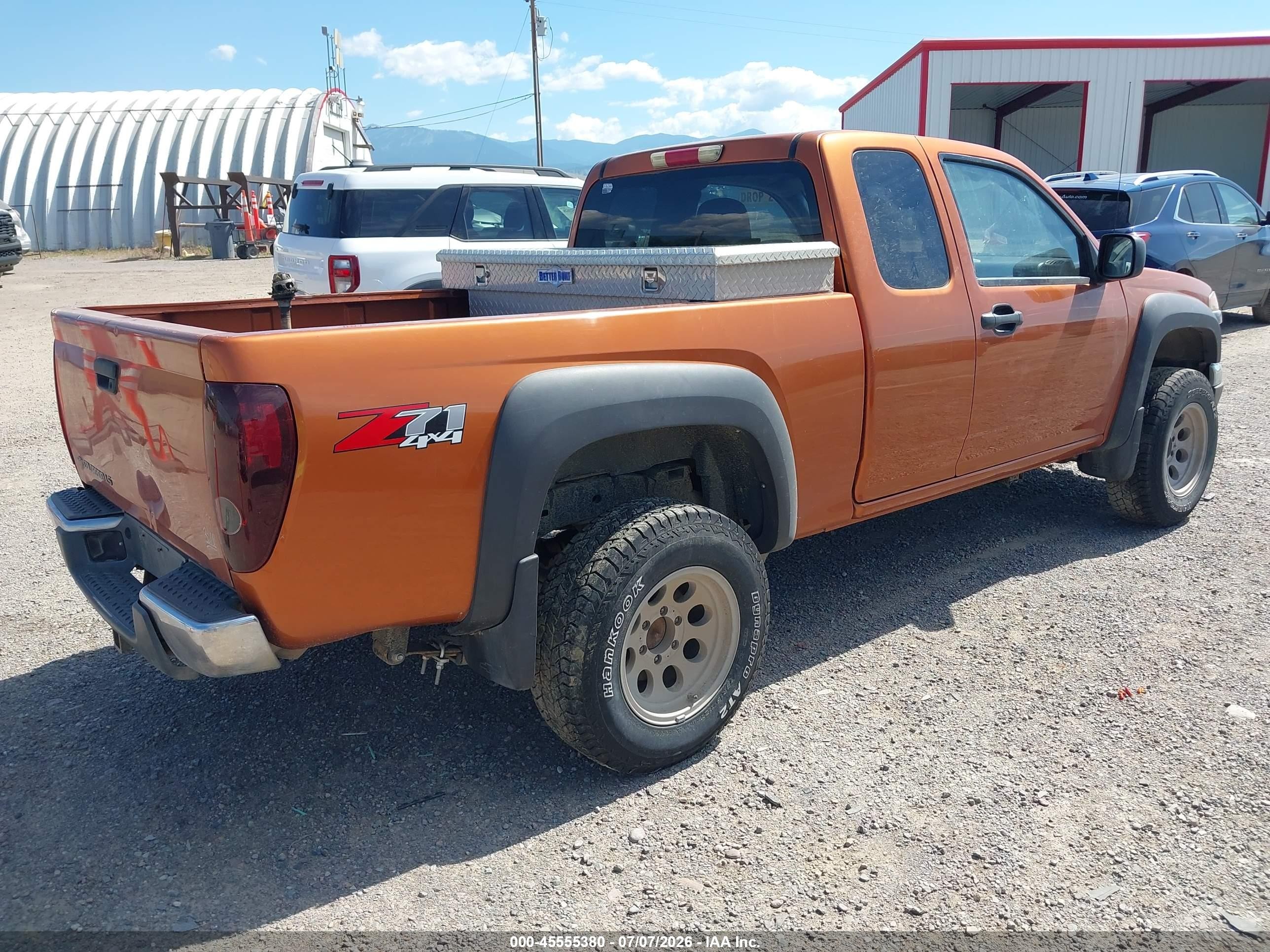 2005 Chevrolet Colorado Ls Orange vin: 1GCDT196X58109158