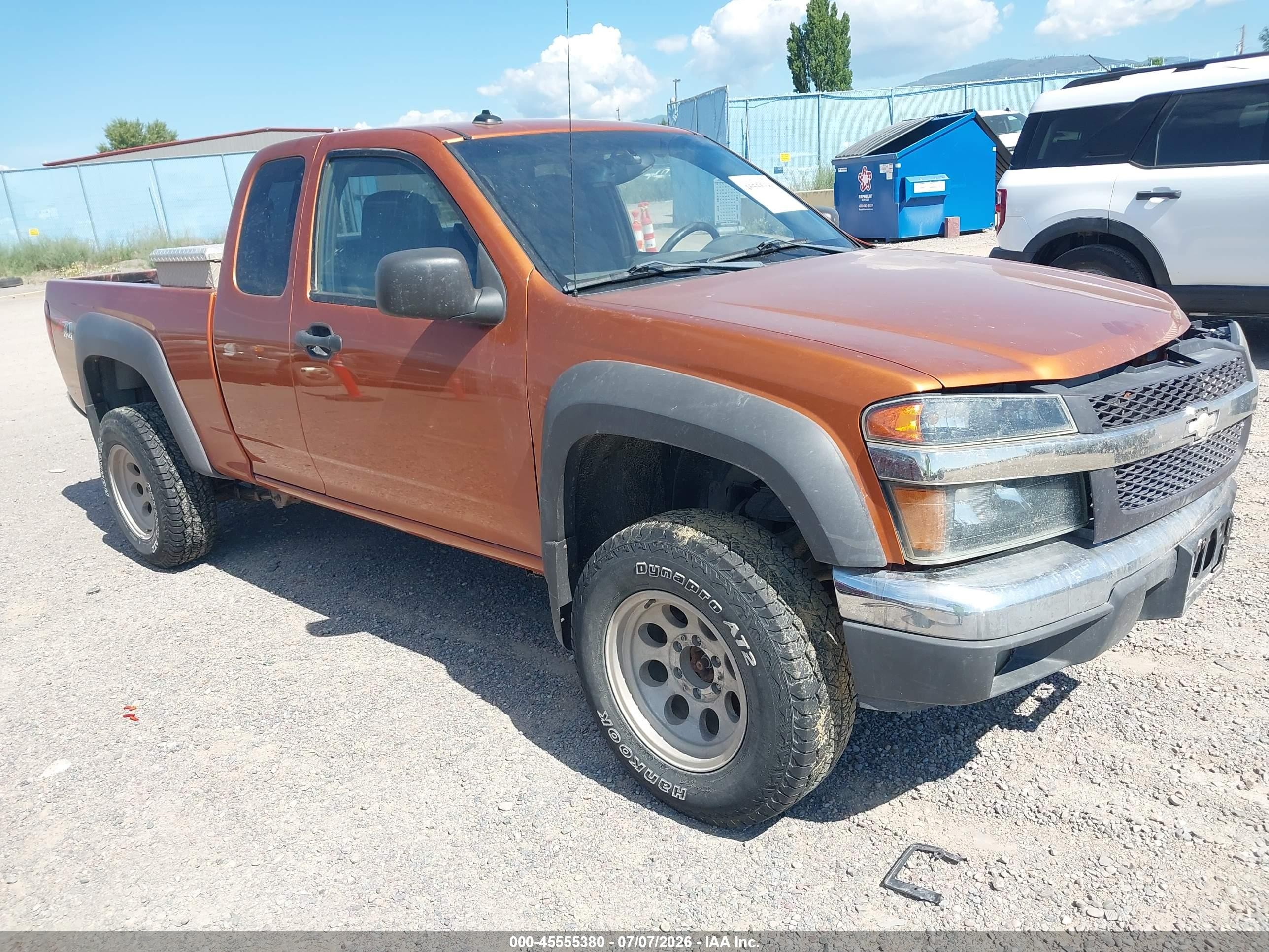 2005 Chevrolet Colorado Ls Orange vin: 1GCDT196X58109158