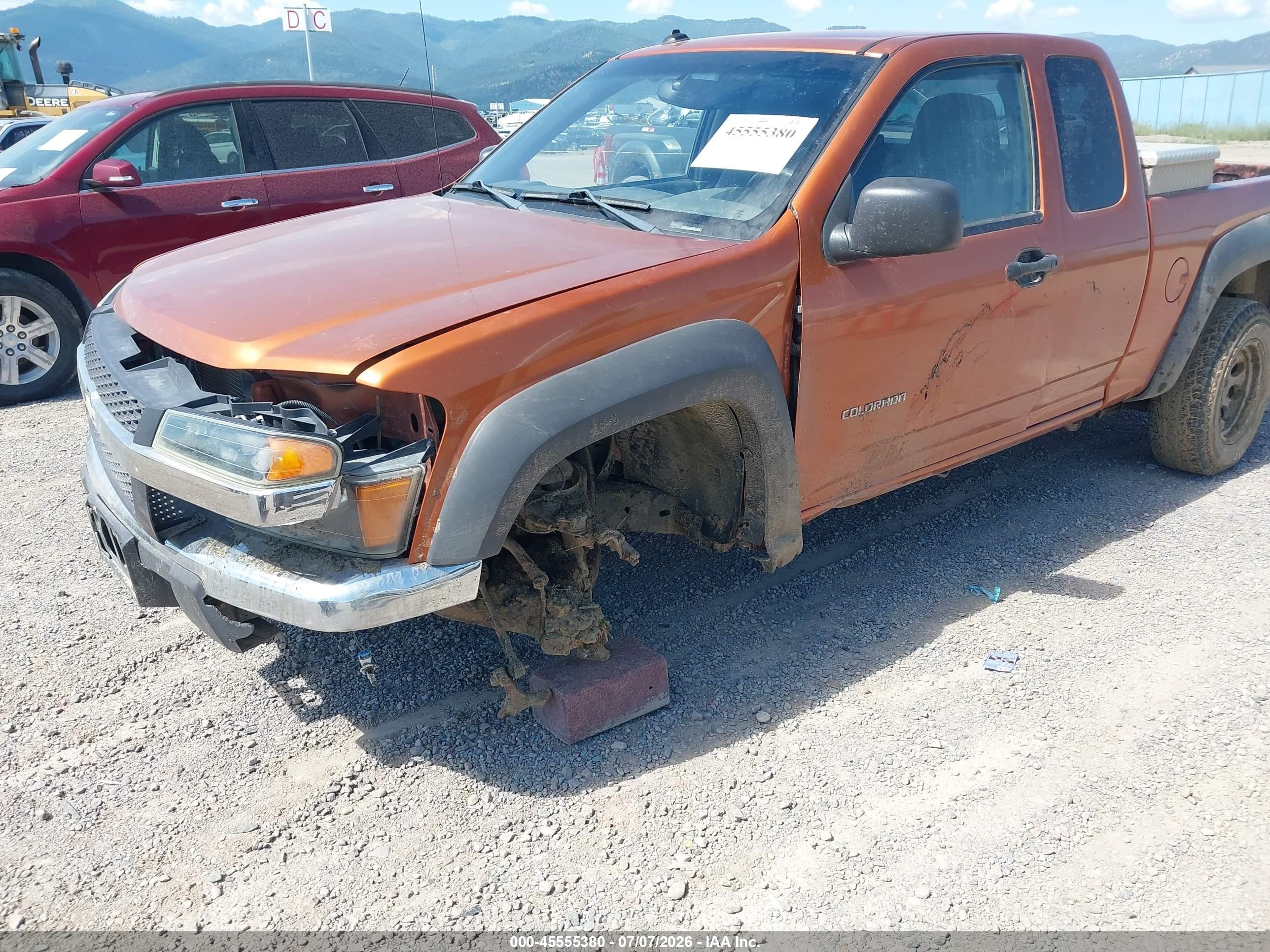 2005 Chevrolet Colorado Ls Orange vin: 1GCDT196X58109158