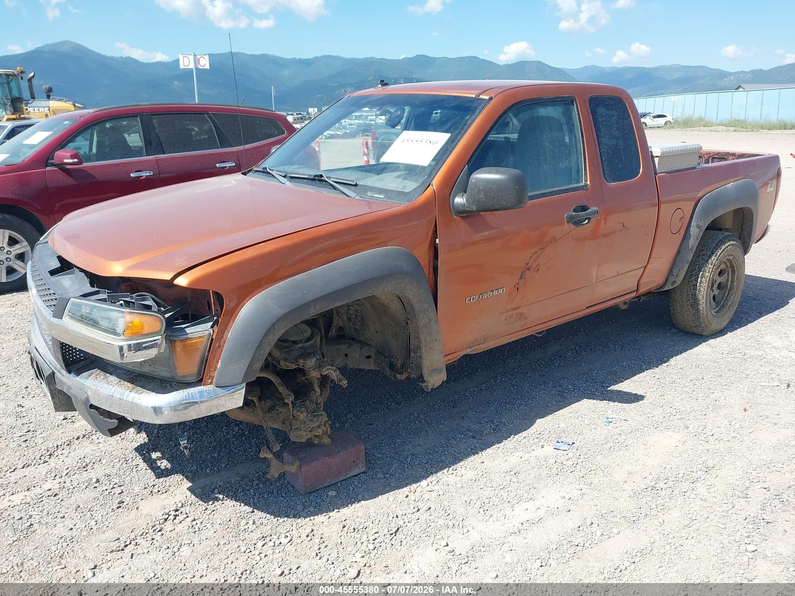 2005 Chevrolet Colorado Ls Orange vin: 1GCDT196X58109158