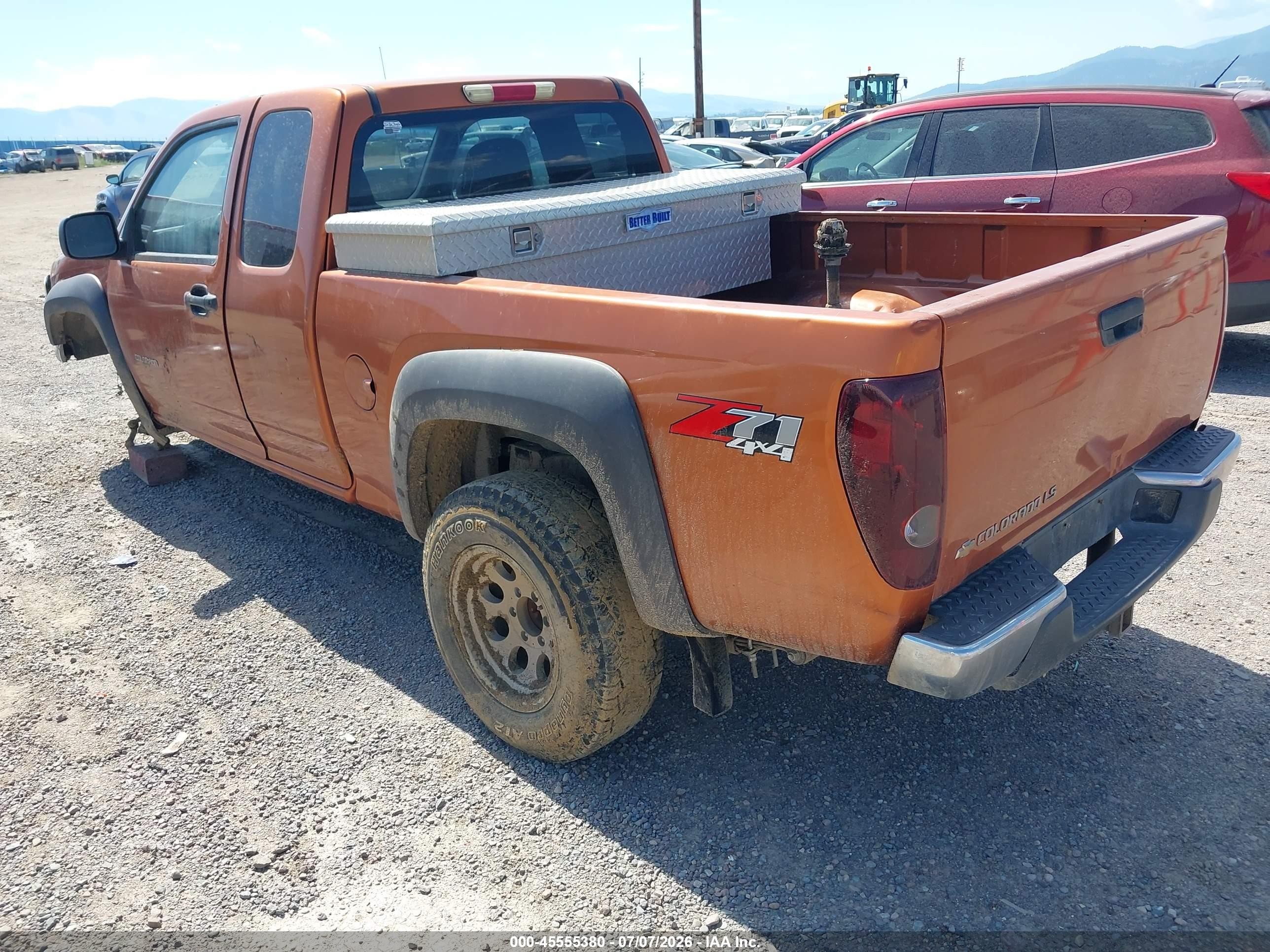 2005 Chevrolet Colorado Ls Orange vin: 1GCDT196X58109158