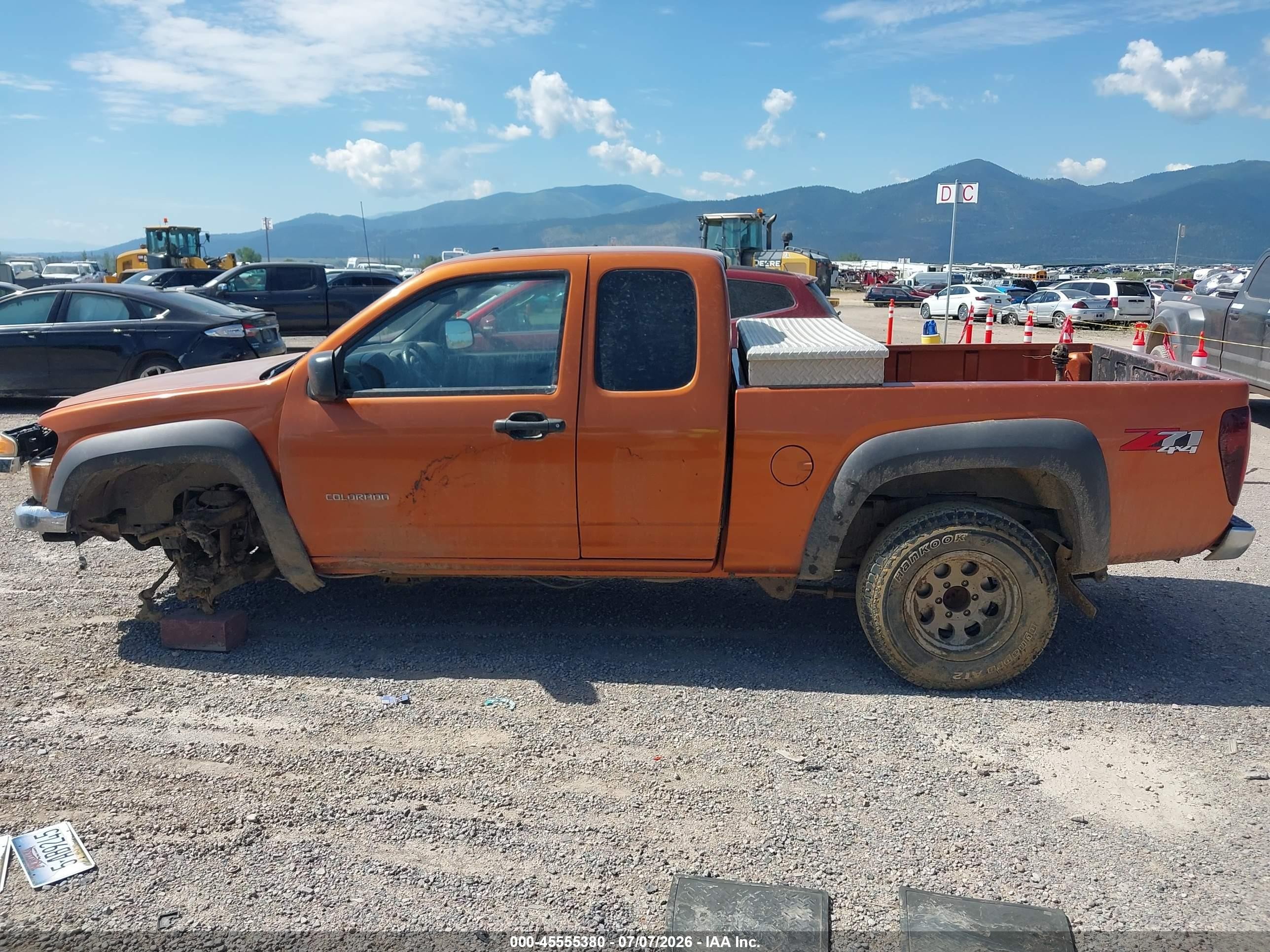 2005 Chevrolet Colorado Ls Orange vin: 1GCDT196X58109158