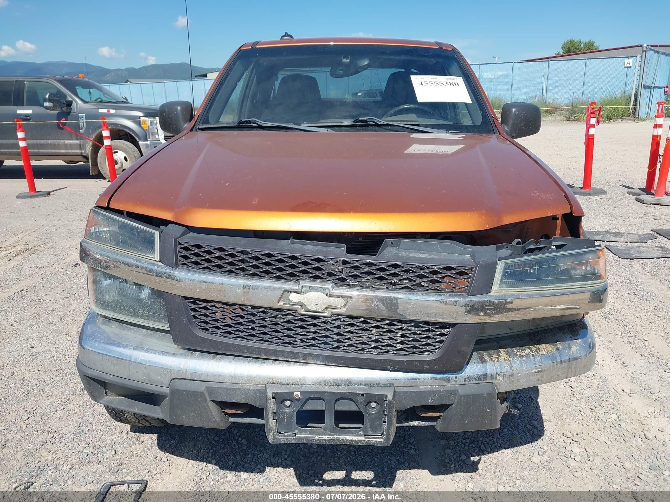 2005 Chevrolet Colorado Ls Orange vin: 1GCDT196X58109158