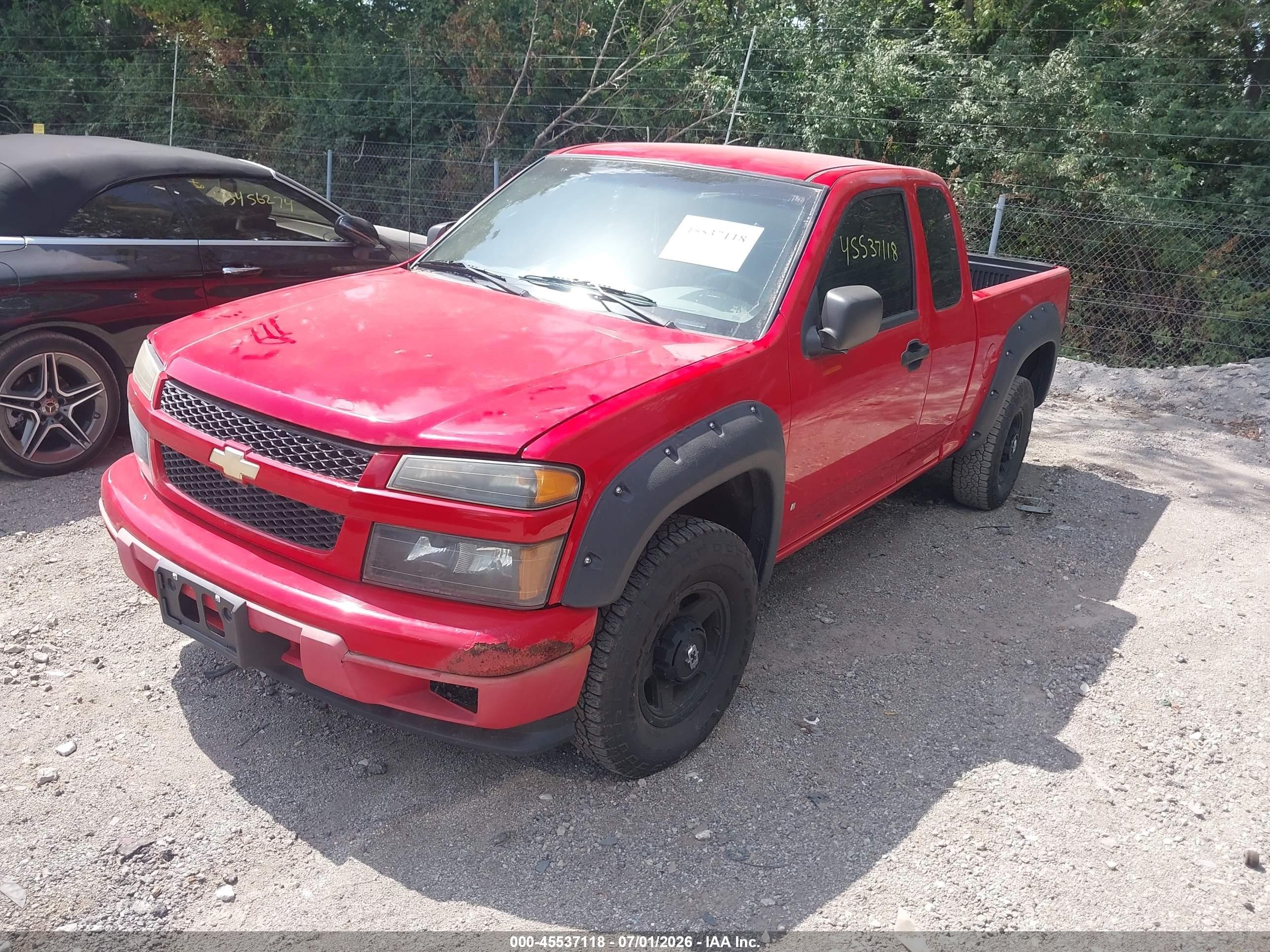 2008 Chevrolet Colorado Ls Red vin: 1GCDT199288164525