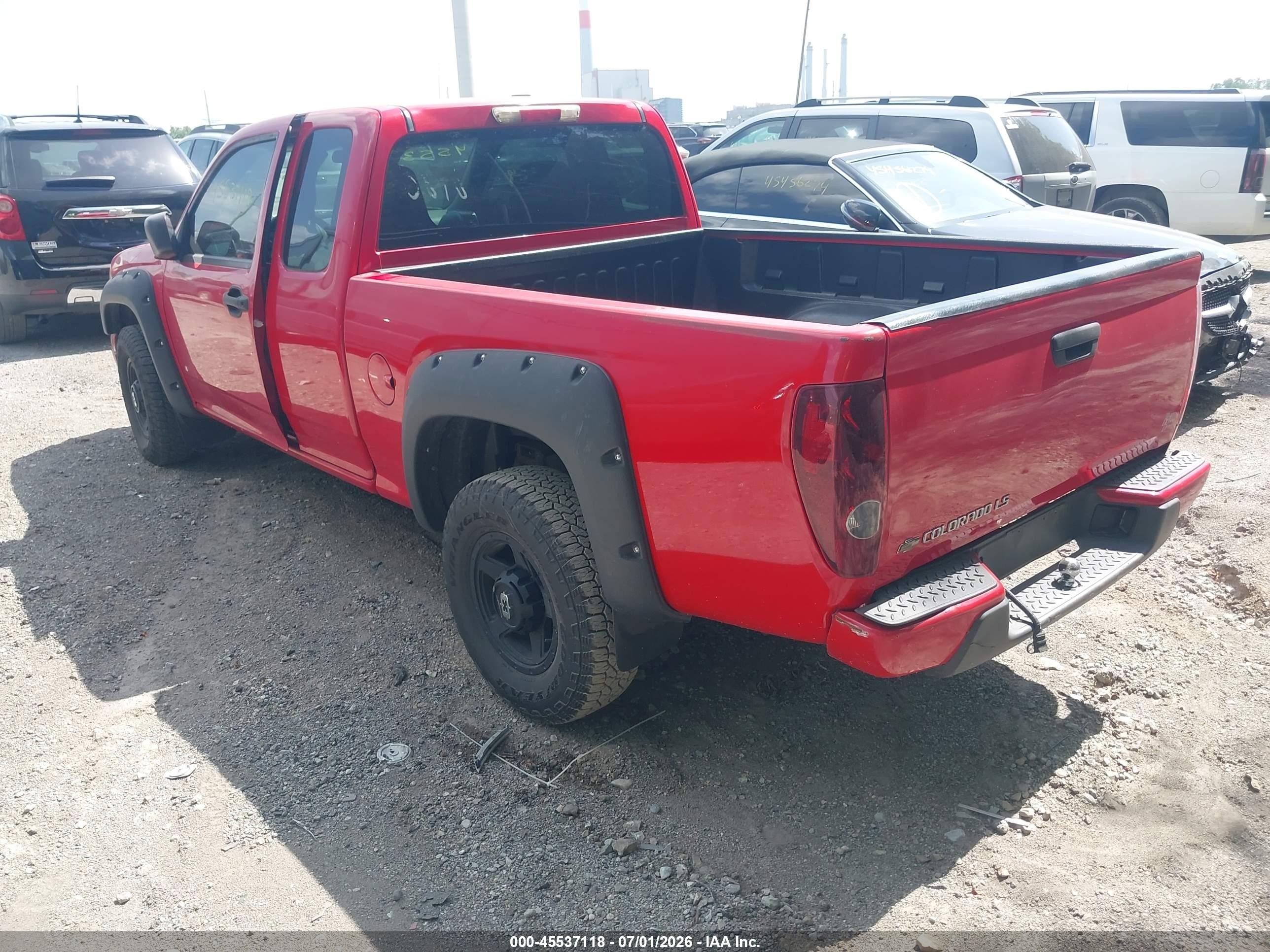 2008 Chevrolet Colorado Ls Red vin: 1GCDT199288164525