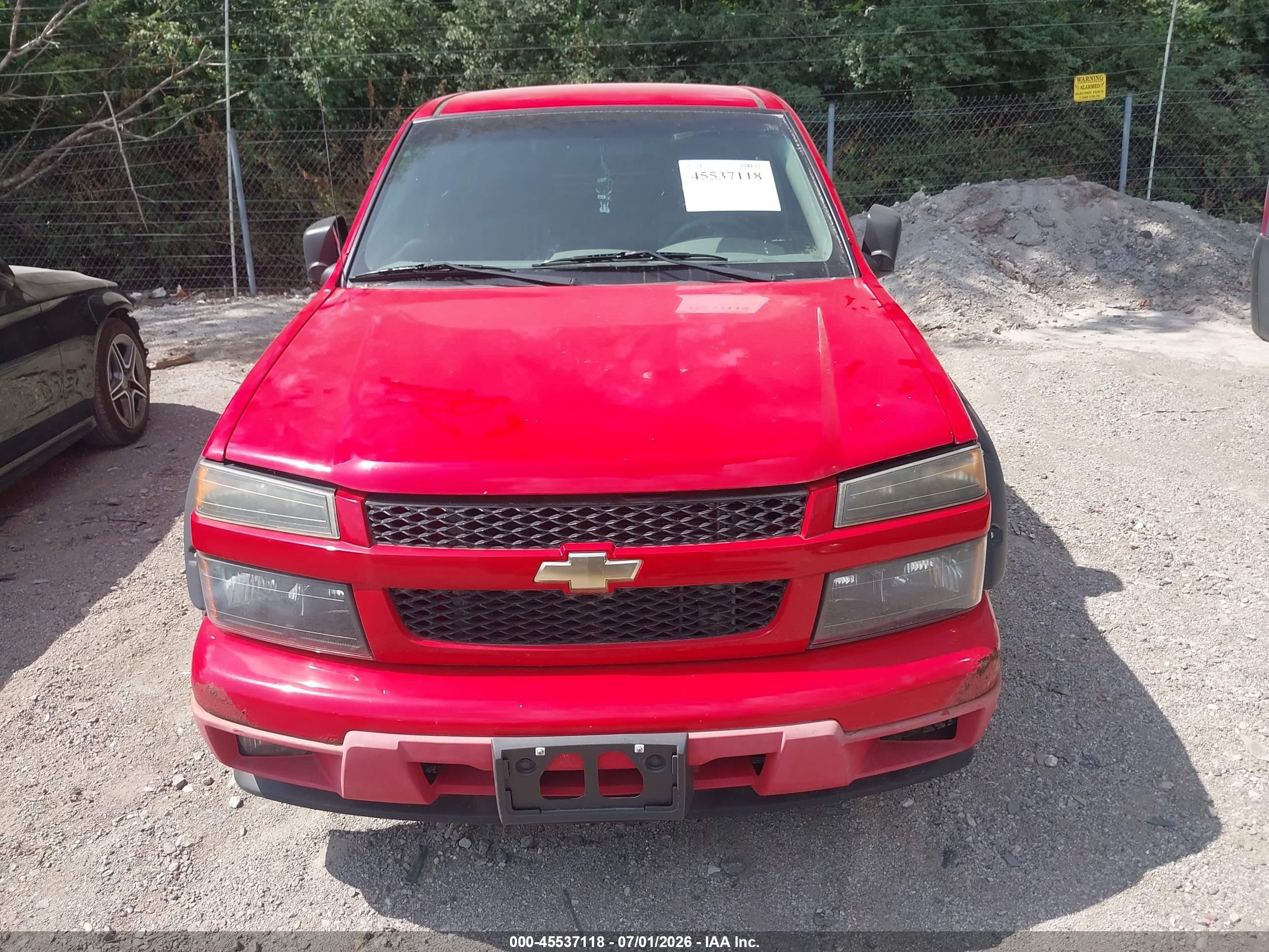 2008 Chevrolet Colorado Ls Red vin: 1GCDT199288164525