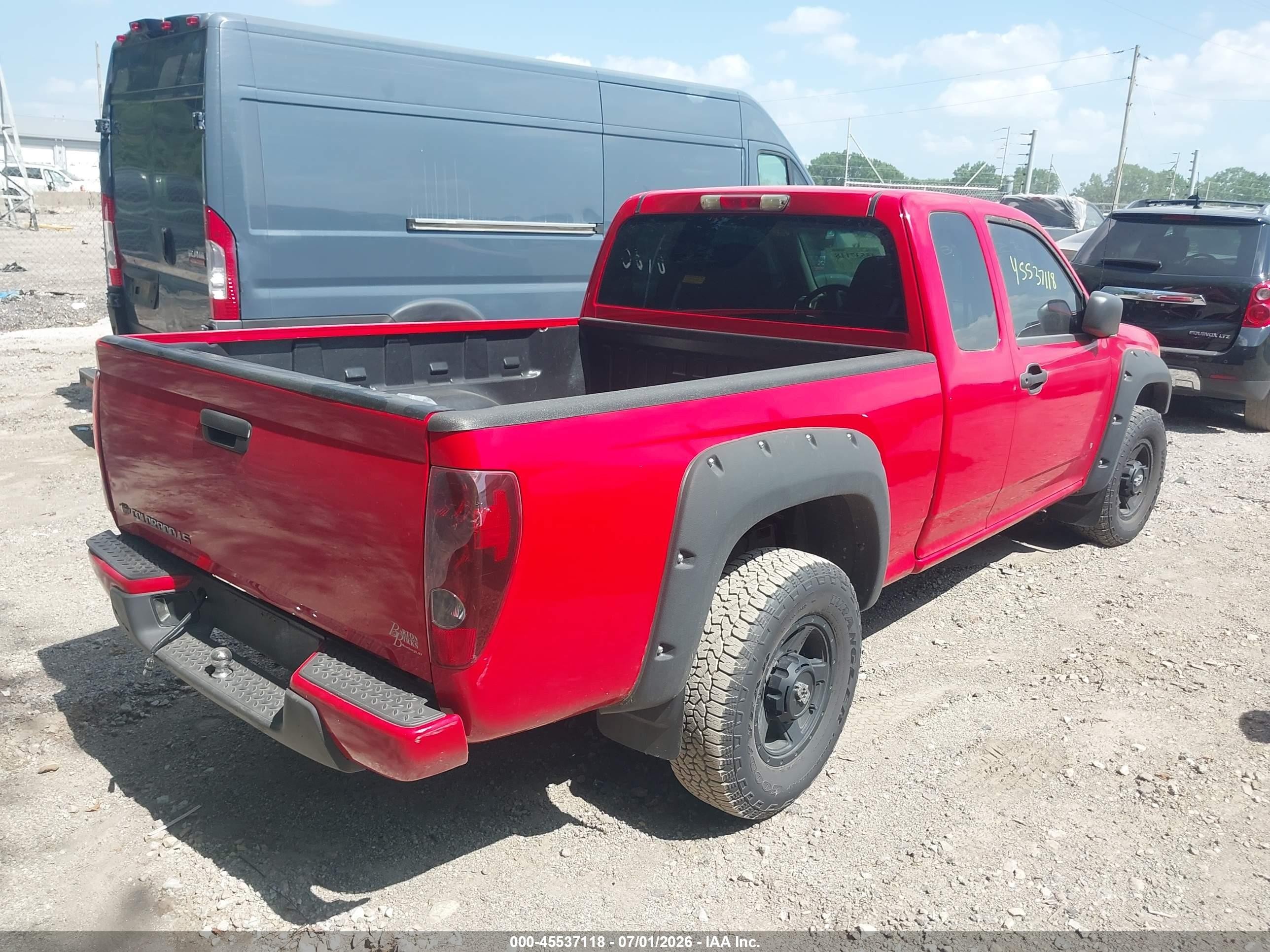 2008 Chevrolet Colorado Ls Red vin: 1GCDT199288164525