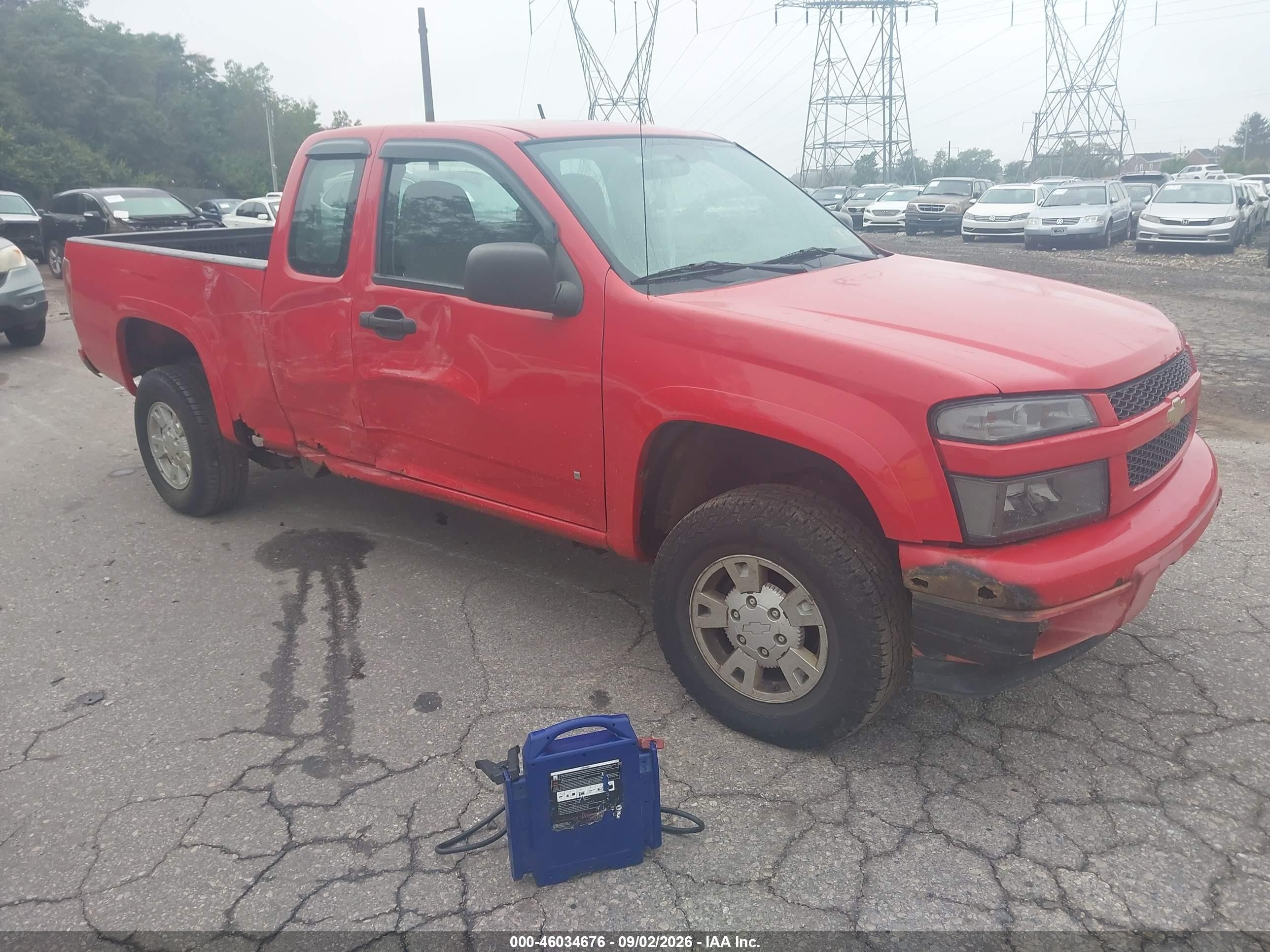 2008 Chevrolet Colorado Ls Red vin: 1GCDT199388166462