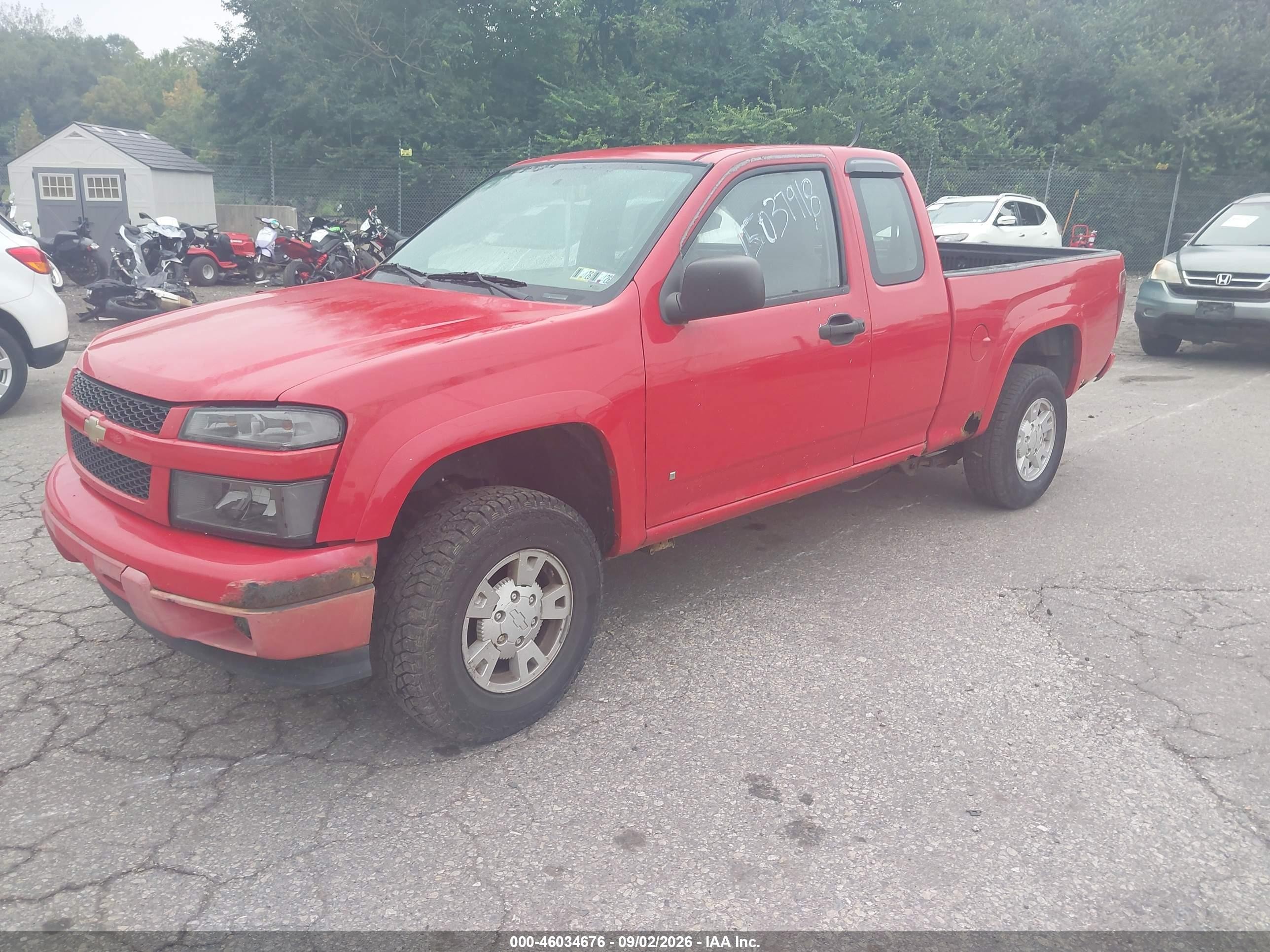 2008 Chevrolet Colorado Ls Red vin: 1GCDT199388166462