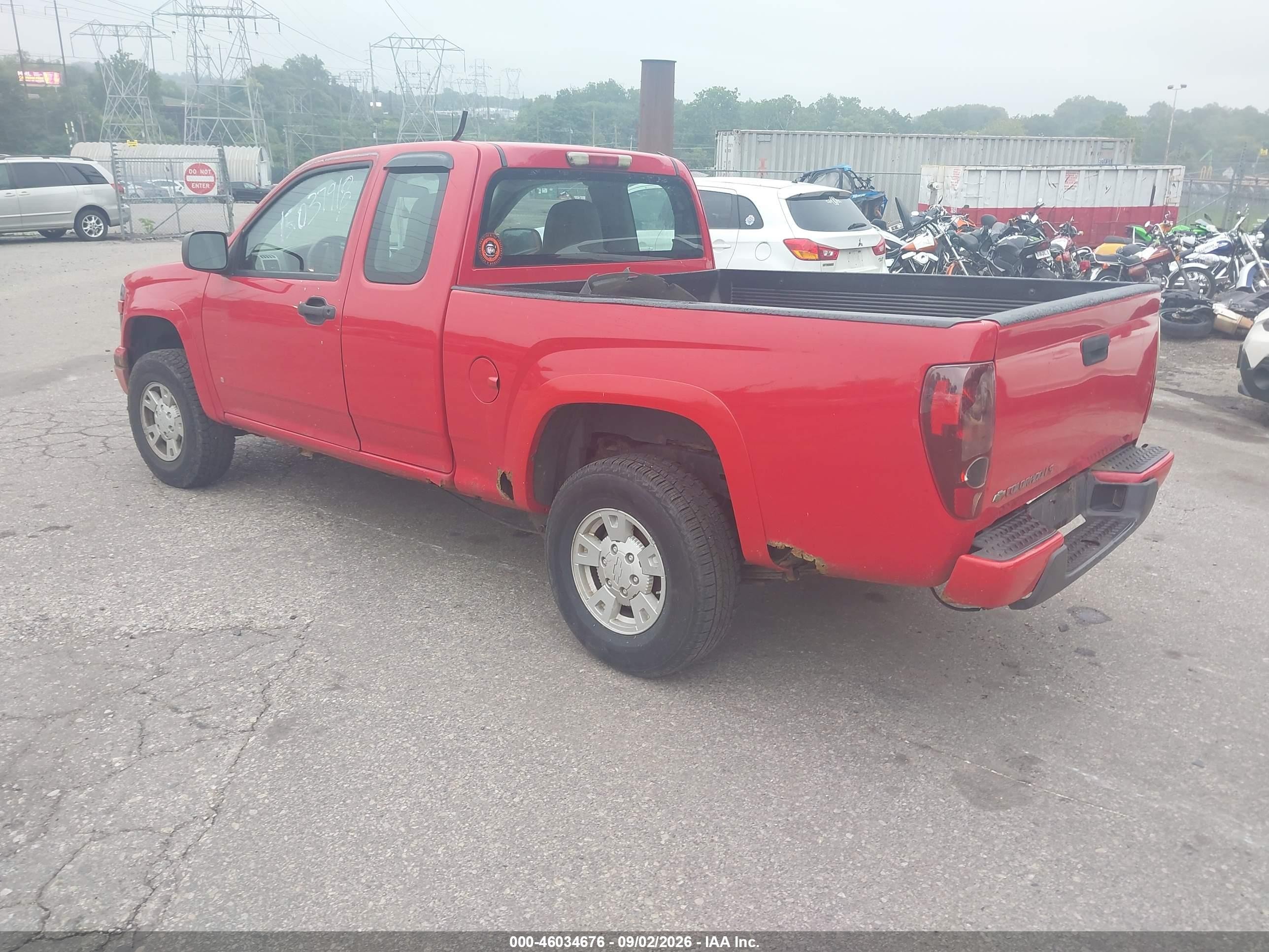2008 Chevrolet Colorado Ls Red vin: 1GCDT199388166462