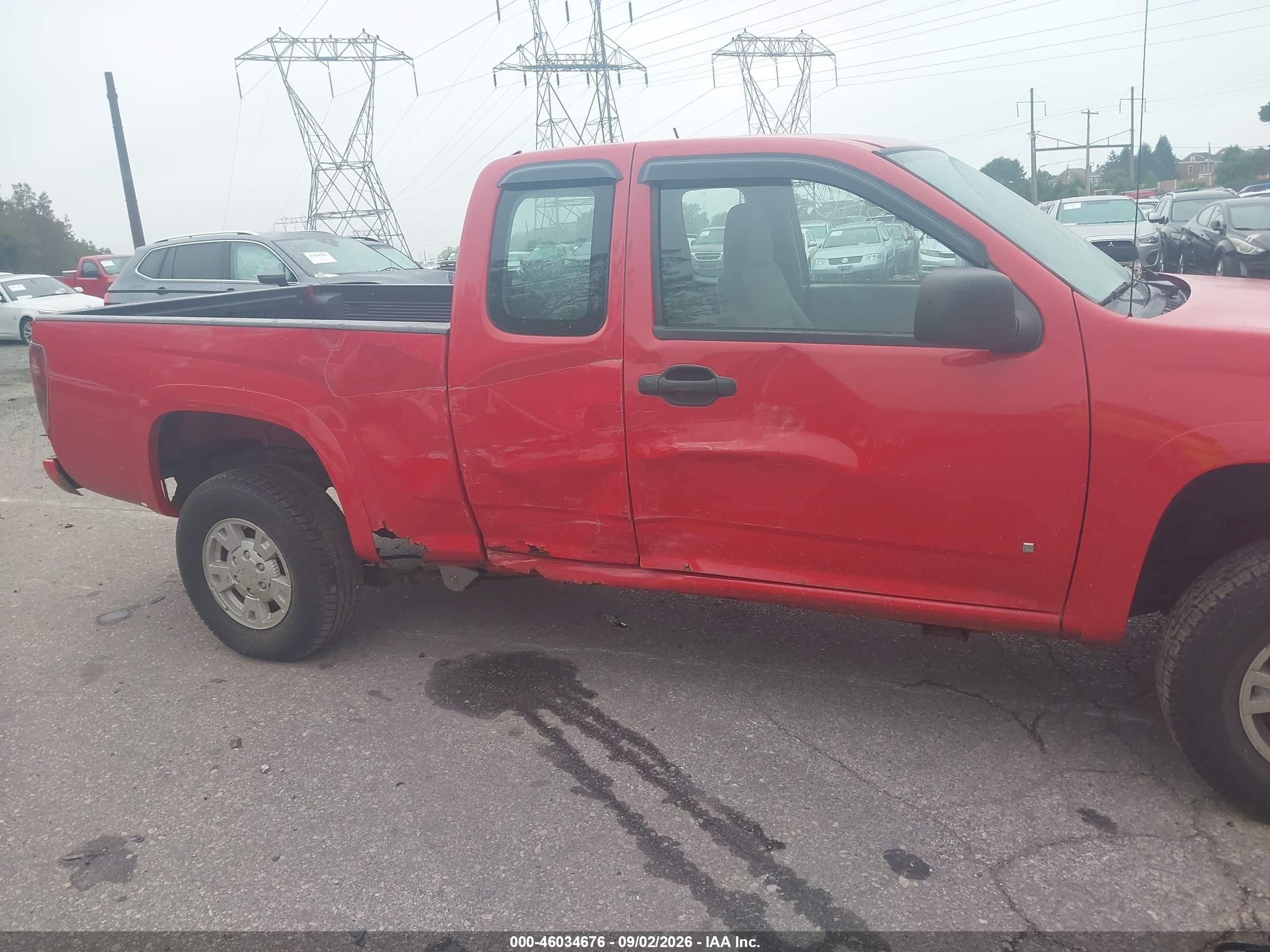 2008 Chevrolet Colorado Ls Red vin: 1GCDT199388166462