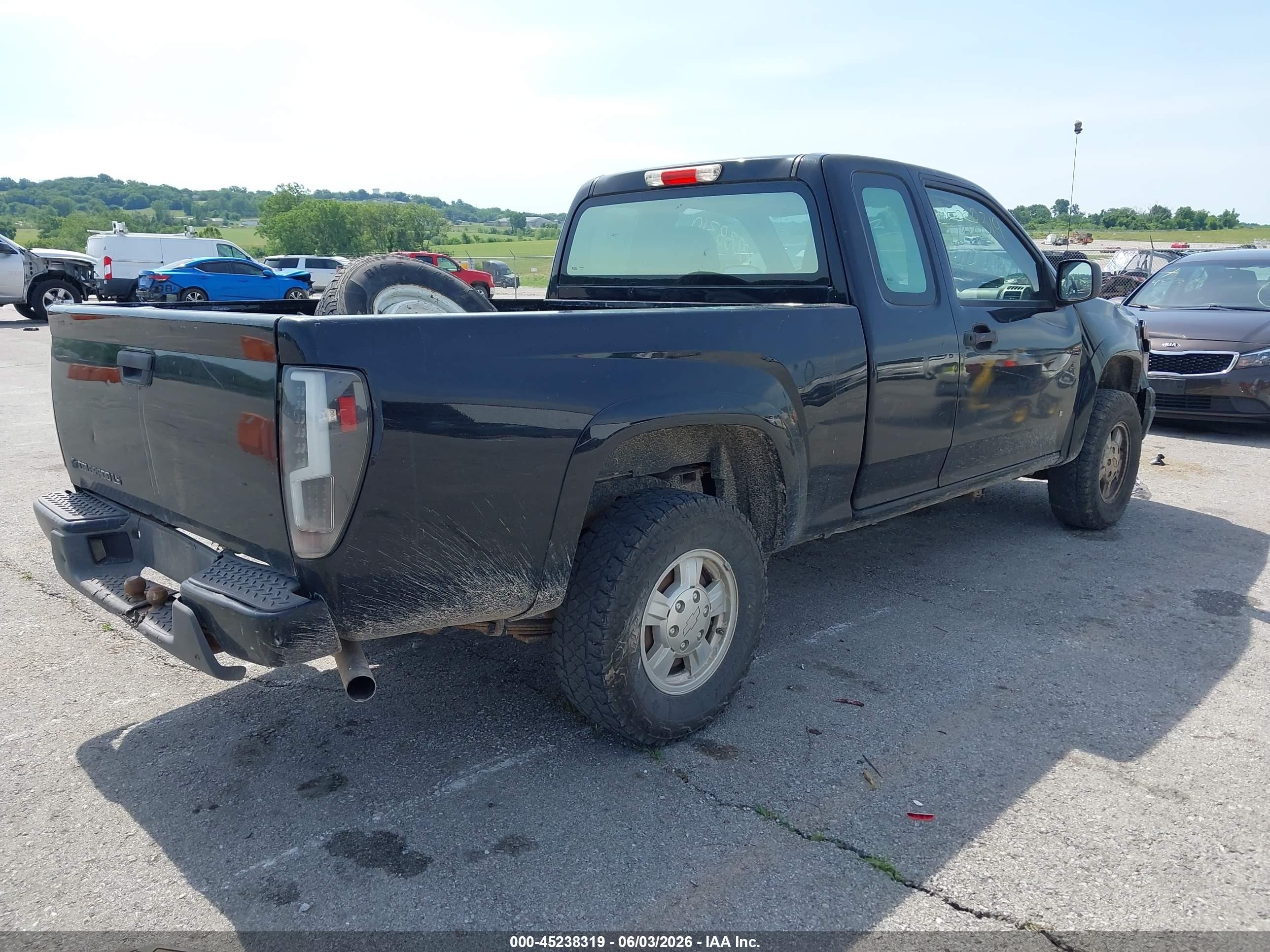 2008 Chevrolet Colorado Ls Black vin: 1GCDT199588103623