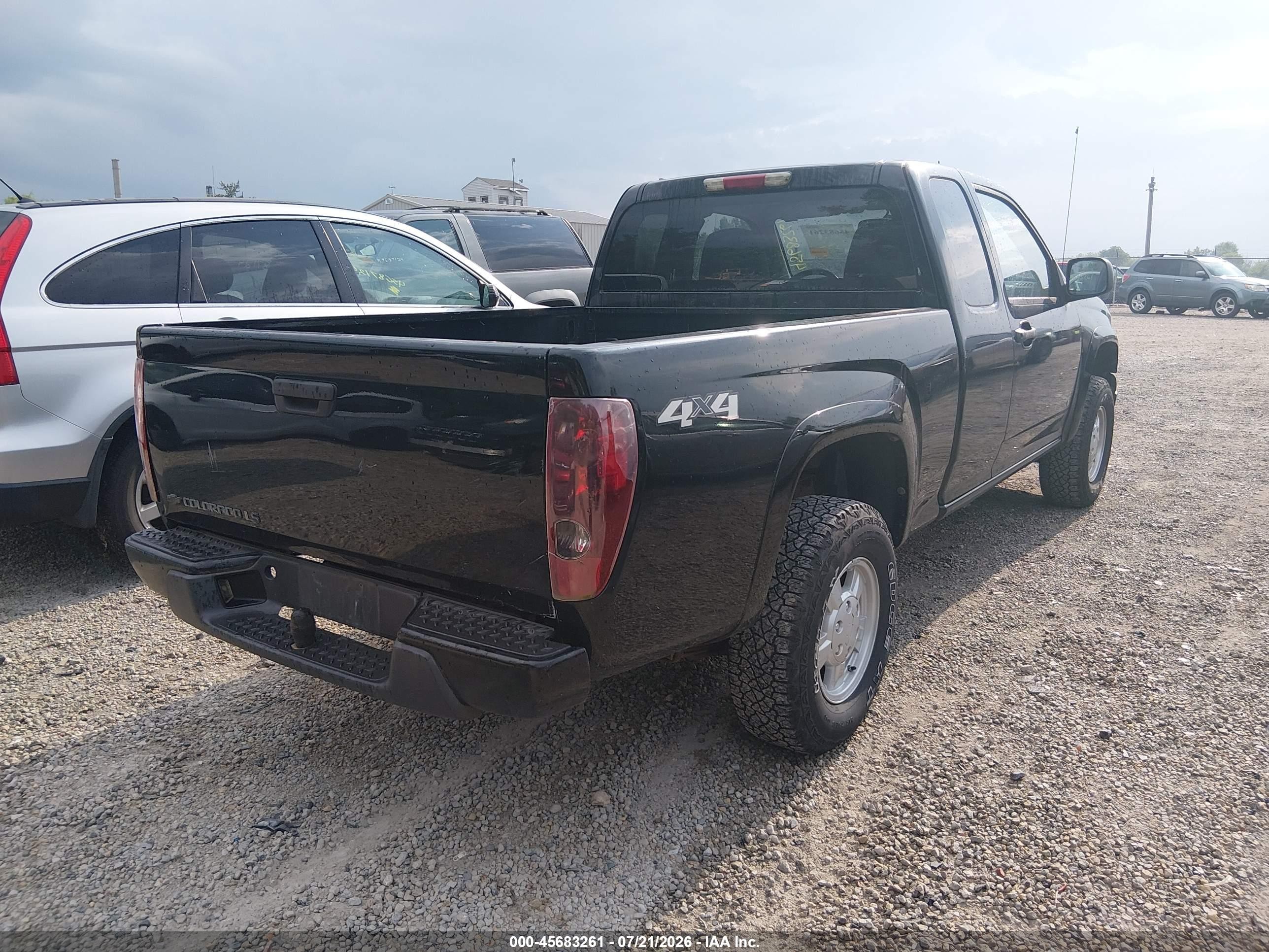 2008 Chevrolet Colorado Ls Black vin: 1GCDT199588121829