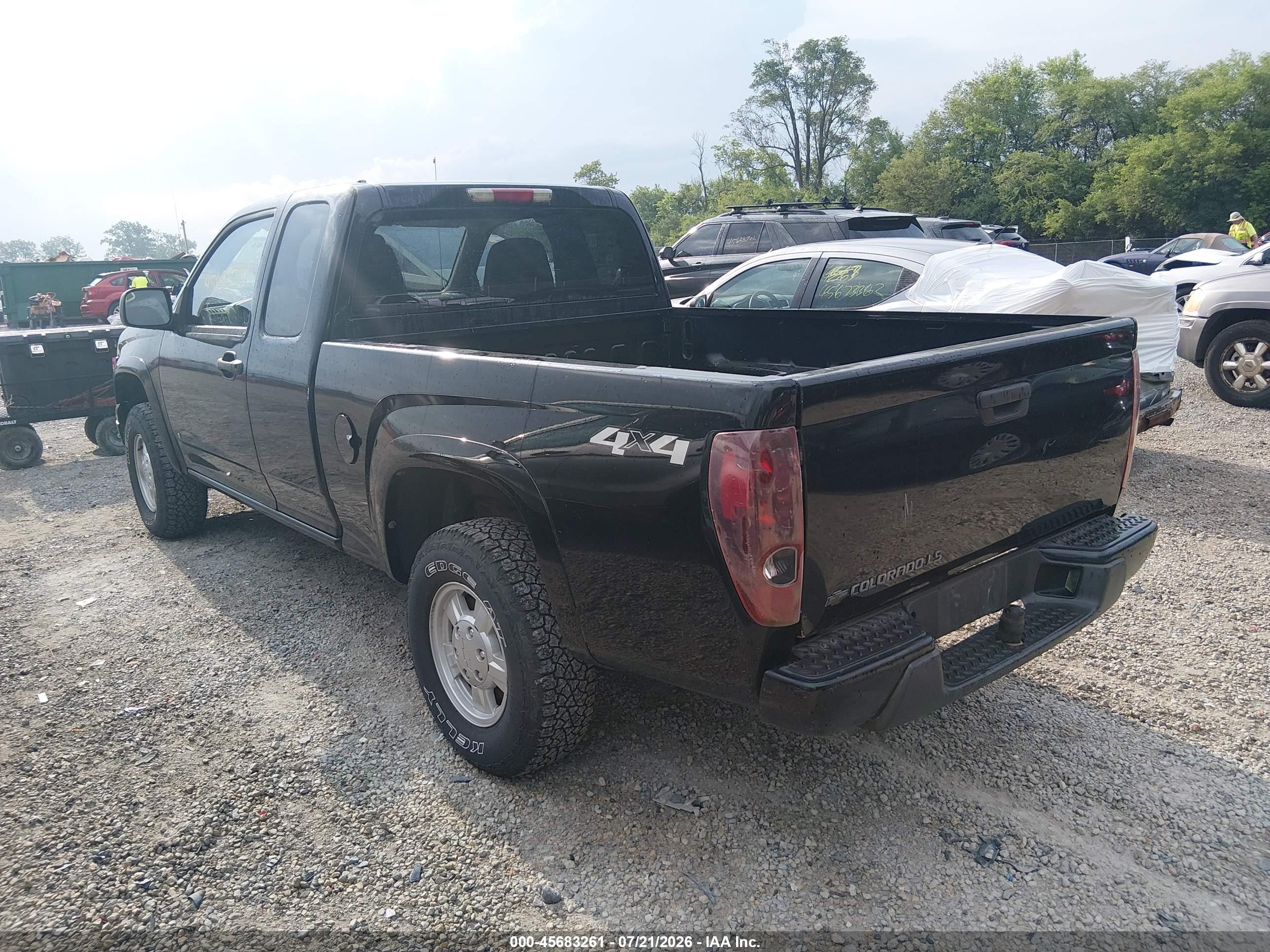 2008 Chevrolet Colorado Ls Black vin: 1GCDT199588121829