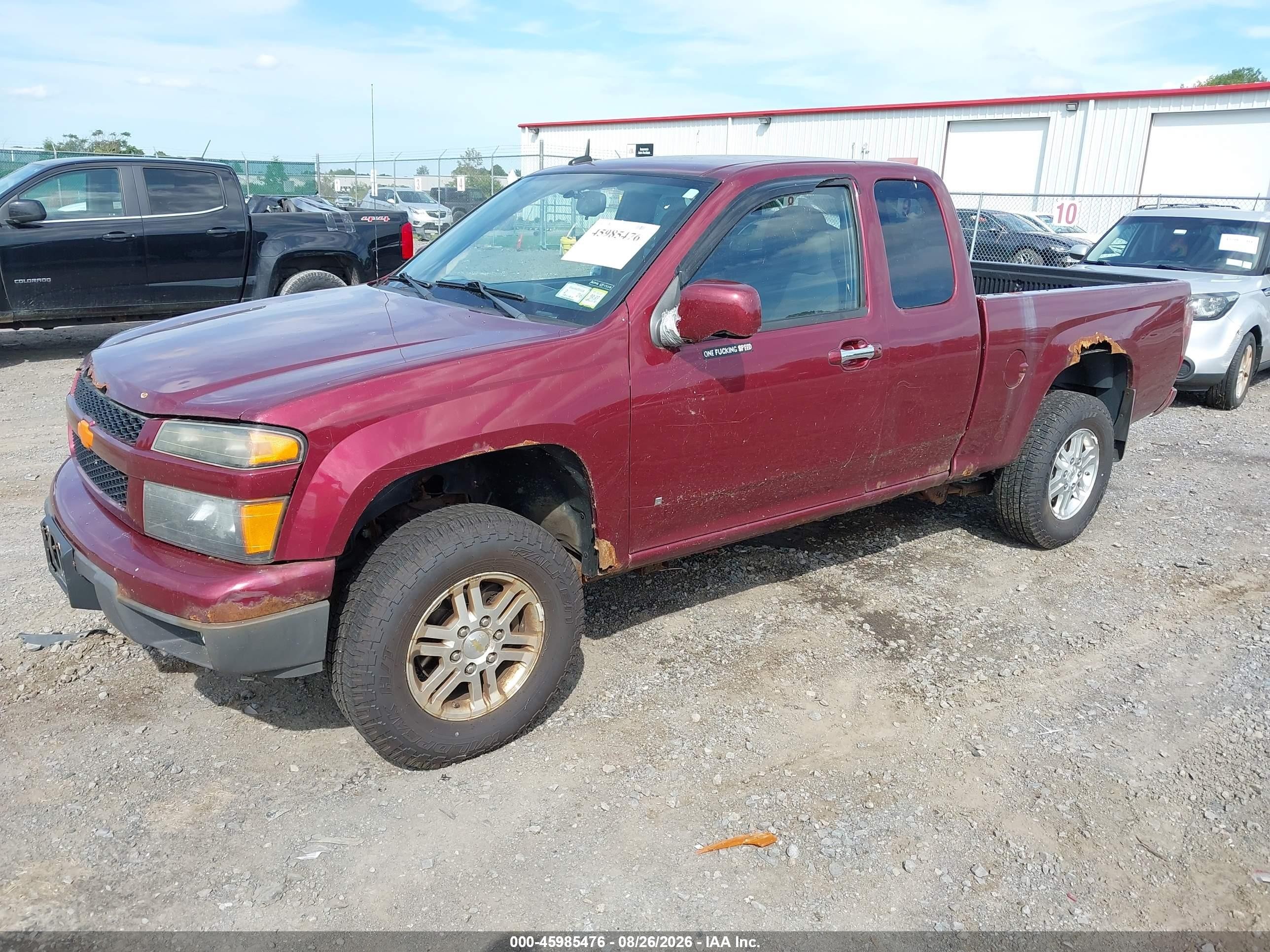 2009 Chevrolet Colorado Lt Красный vin: 1GCDT19E098135121