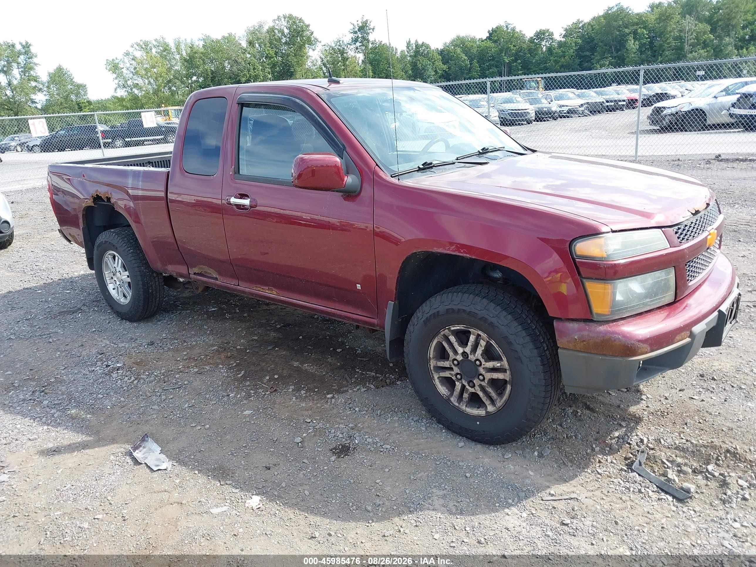 2009 Chevrolet Colorado Lt Красный vin: 1GCDT19E098135121