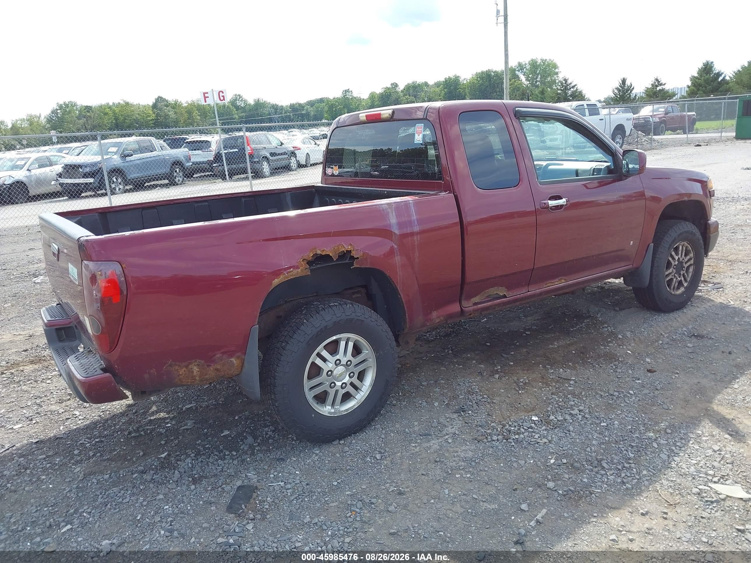 2009 Chevrolet Colorado Lt Красный vin: 1GCDT19E098135121