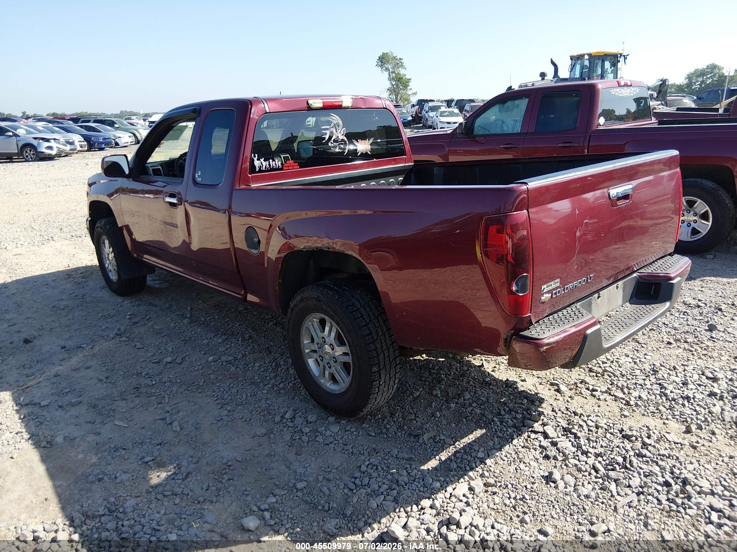 2009 Chevrolet Colorado Lt Maroon vin: 1GCDT19E298138036