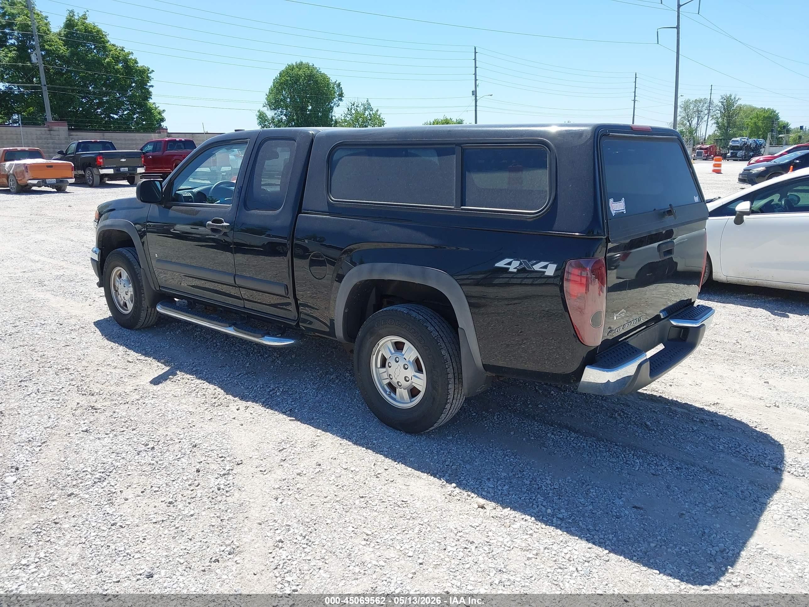 2008 Chevrolet Colorado Lt Black vin: 1GCDT19E388118814