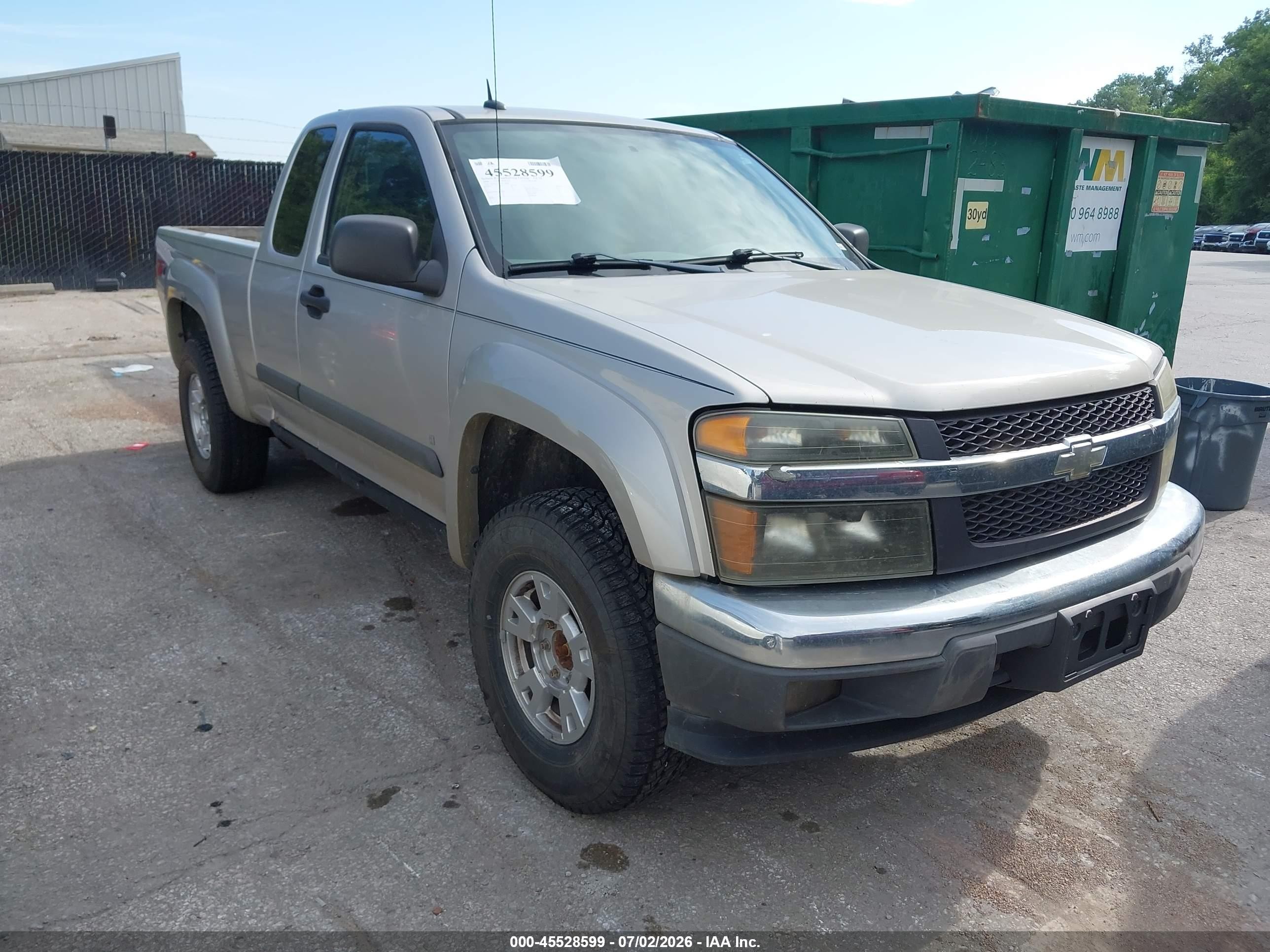 2008 Chevrolet Colorado Lt Gray vin: 1GCDT19E588128860