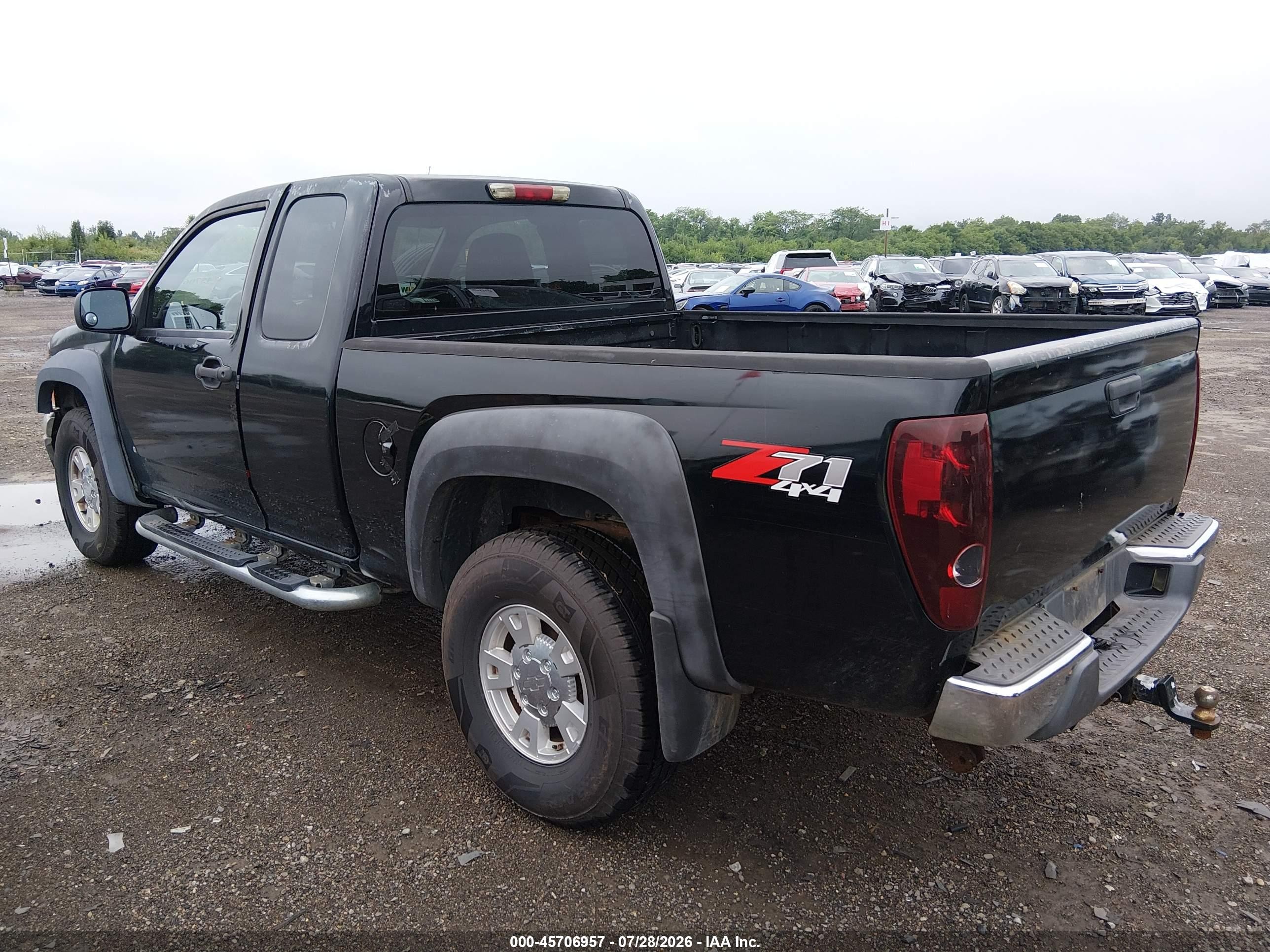 2007 Chevrolet Colorado Lt Black vin: 1GCDT19E978252547