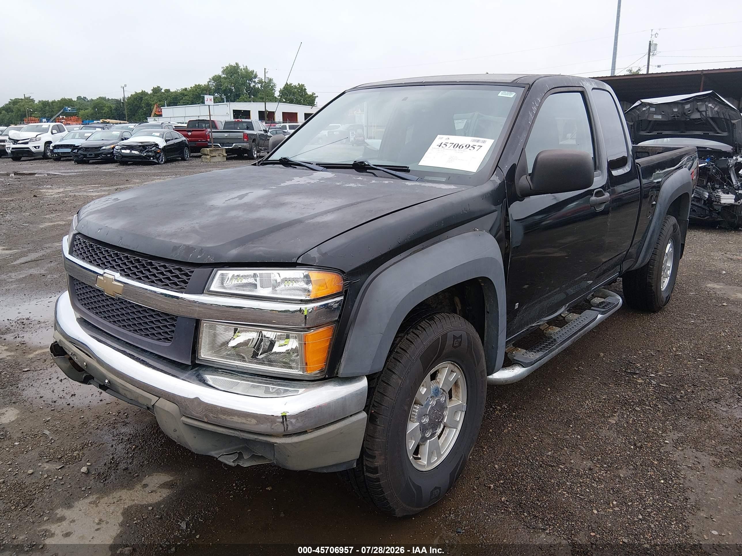 2007 Chevrolet Colorado Lt Black vin: 1GCDT19E978252547