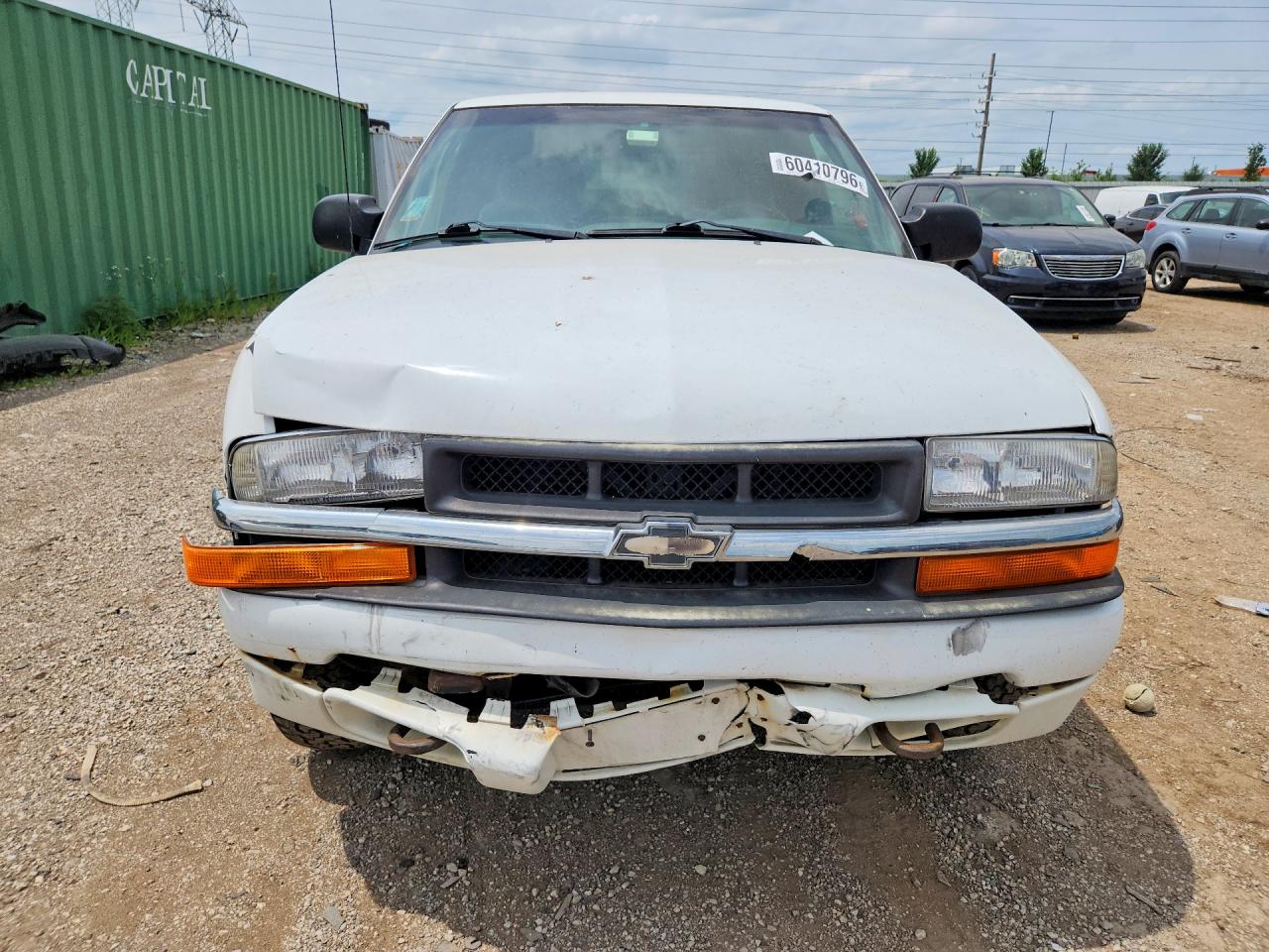2001 Chevrolet S Truck S10 White vin: 1GCDT19W018136444