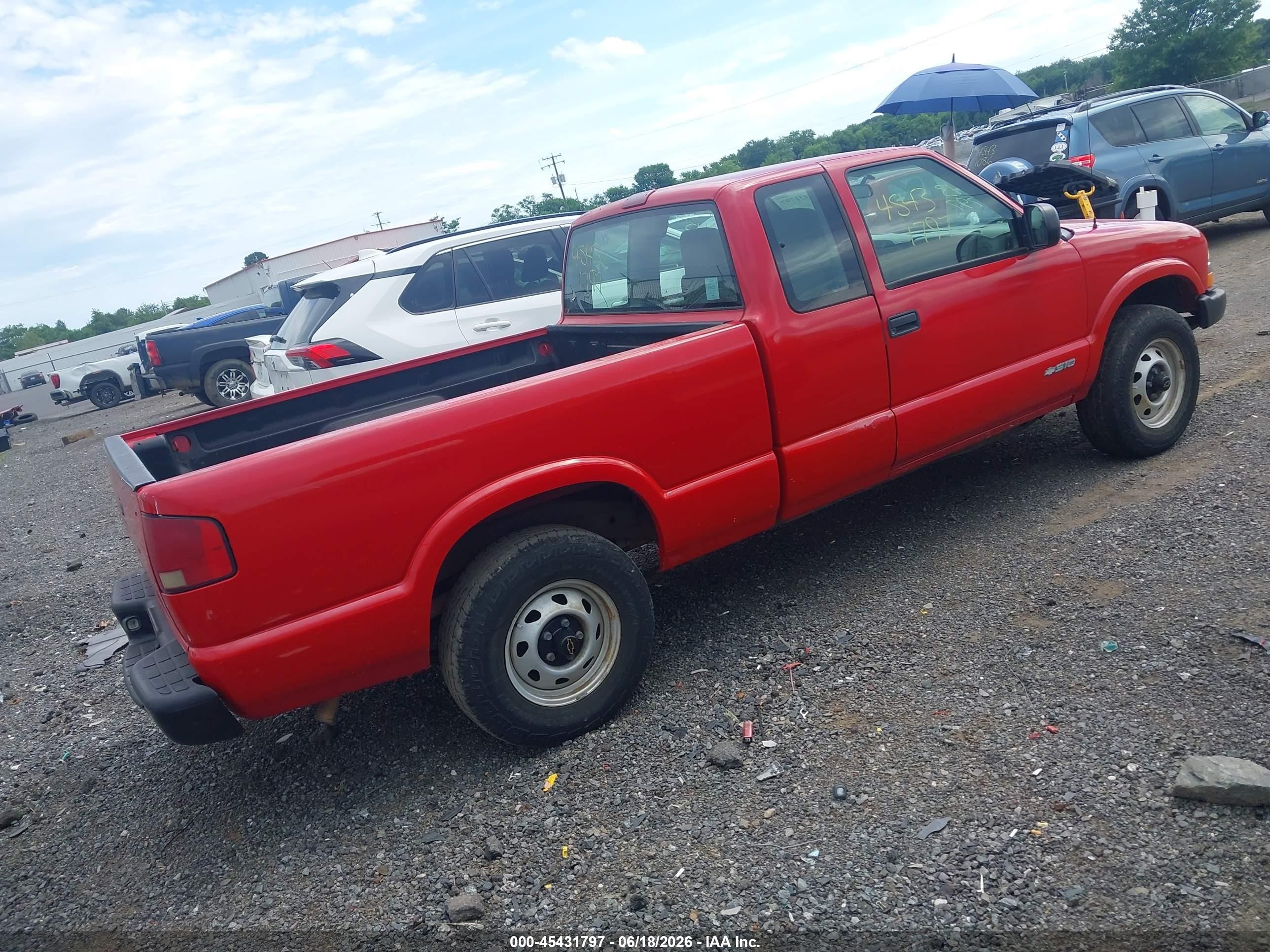 2002 Chevrolet S-10   Красный vin: 1GCDT19W128135398