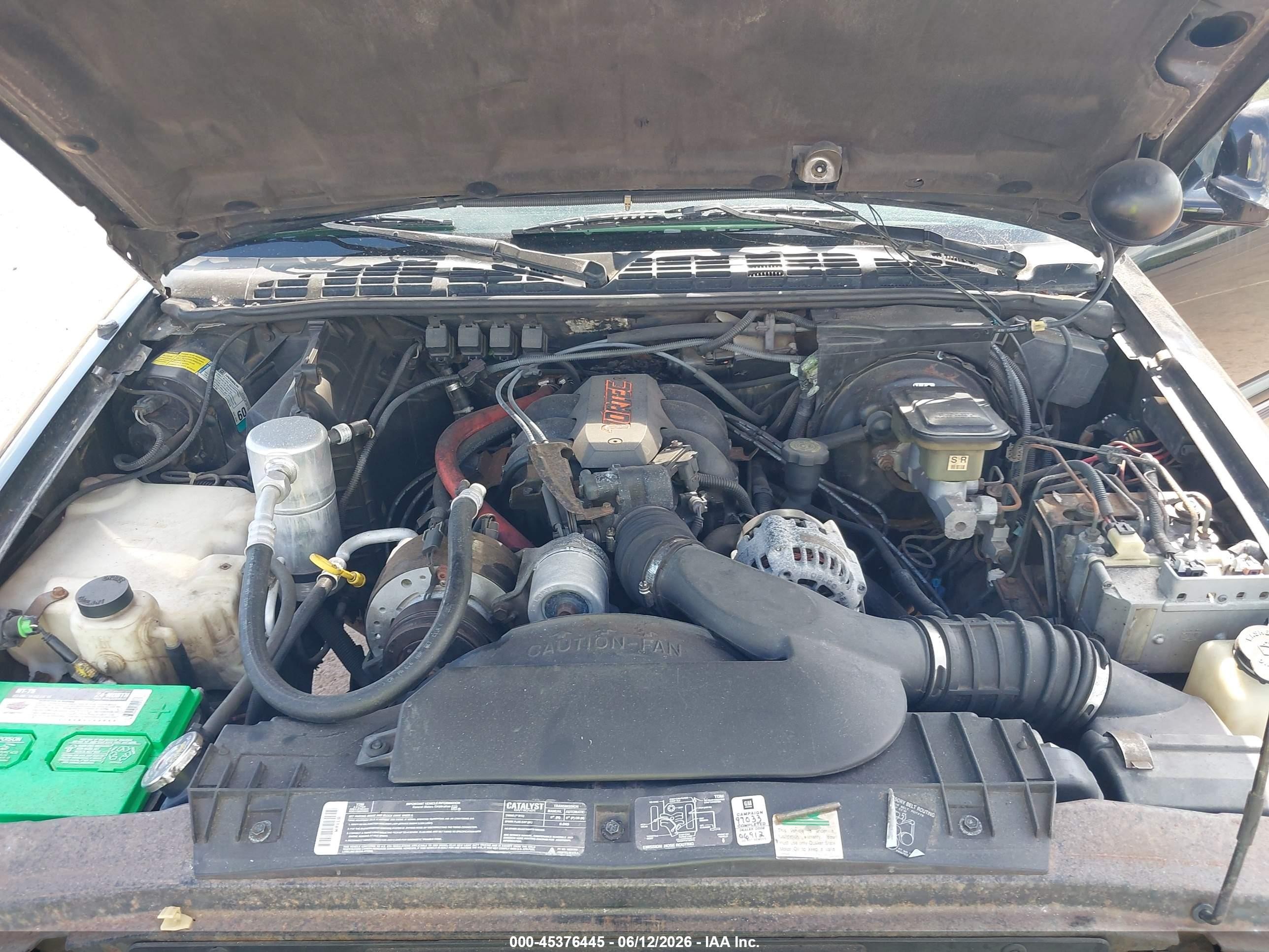 1994 Chevrolet S Truck S10 Black vin: 1GCDT19W3R8114658