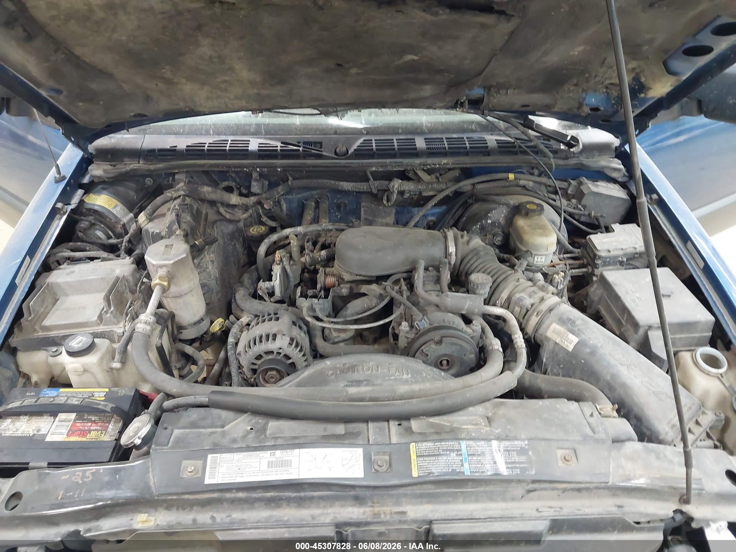 2002 Chevrolet S-10   Blue vin: 1GCDT19W528173538
