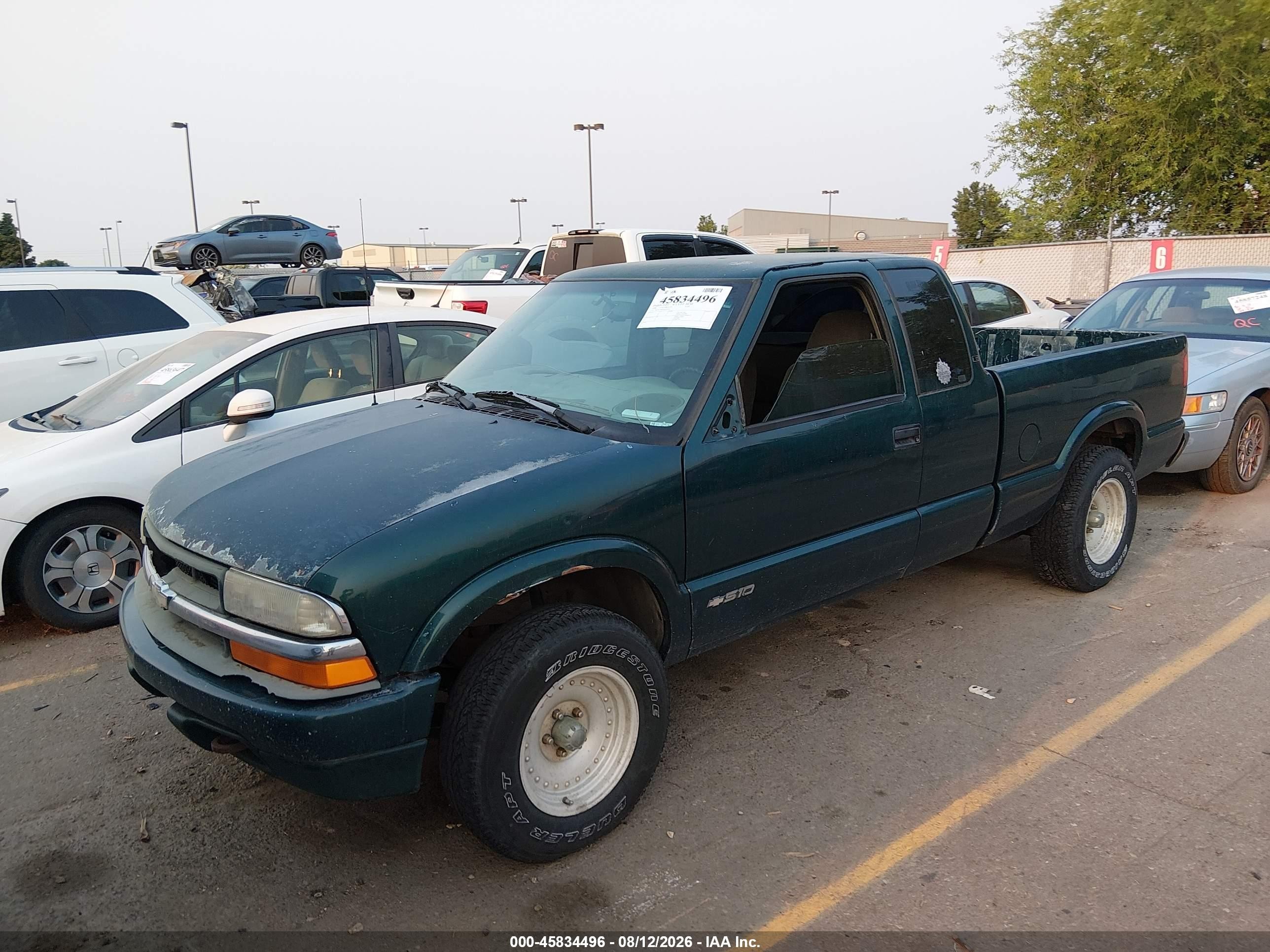 1998 Chevrolet S-10 Ls Зеленый vin: 1GCDT19W6W8193223