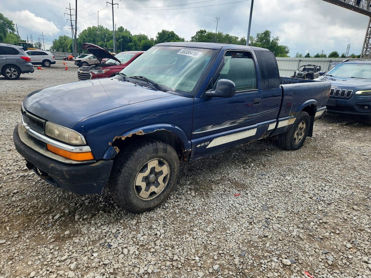 2000 Chevrolet S Truck S10 Blue vin: 1GCDT19W9Y8102884