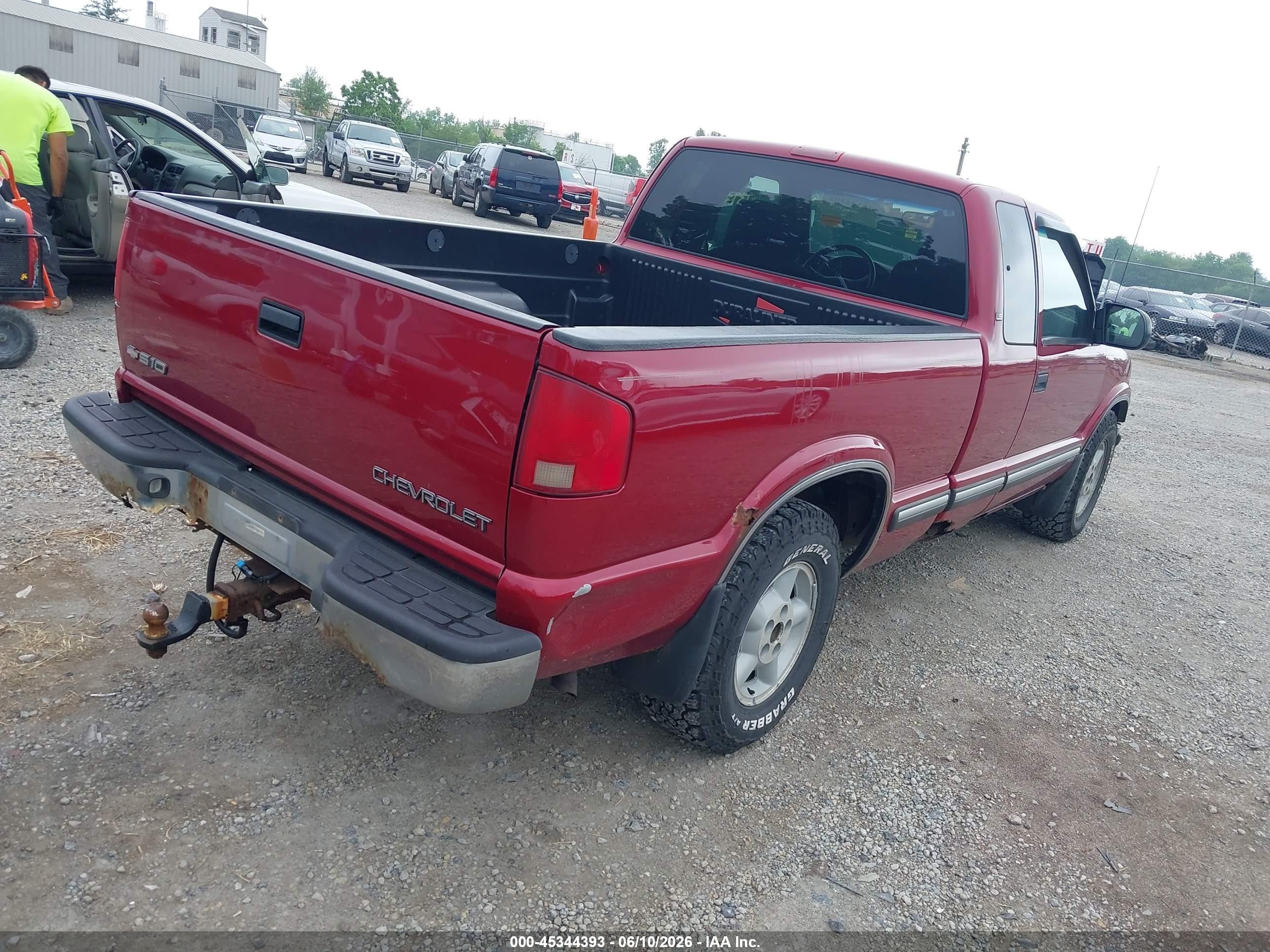 2001 Chevrolet S-10 Ls Red vin: 1GCDT19WX18173582
