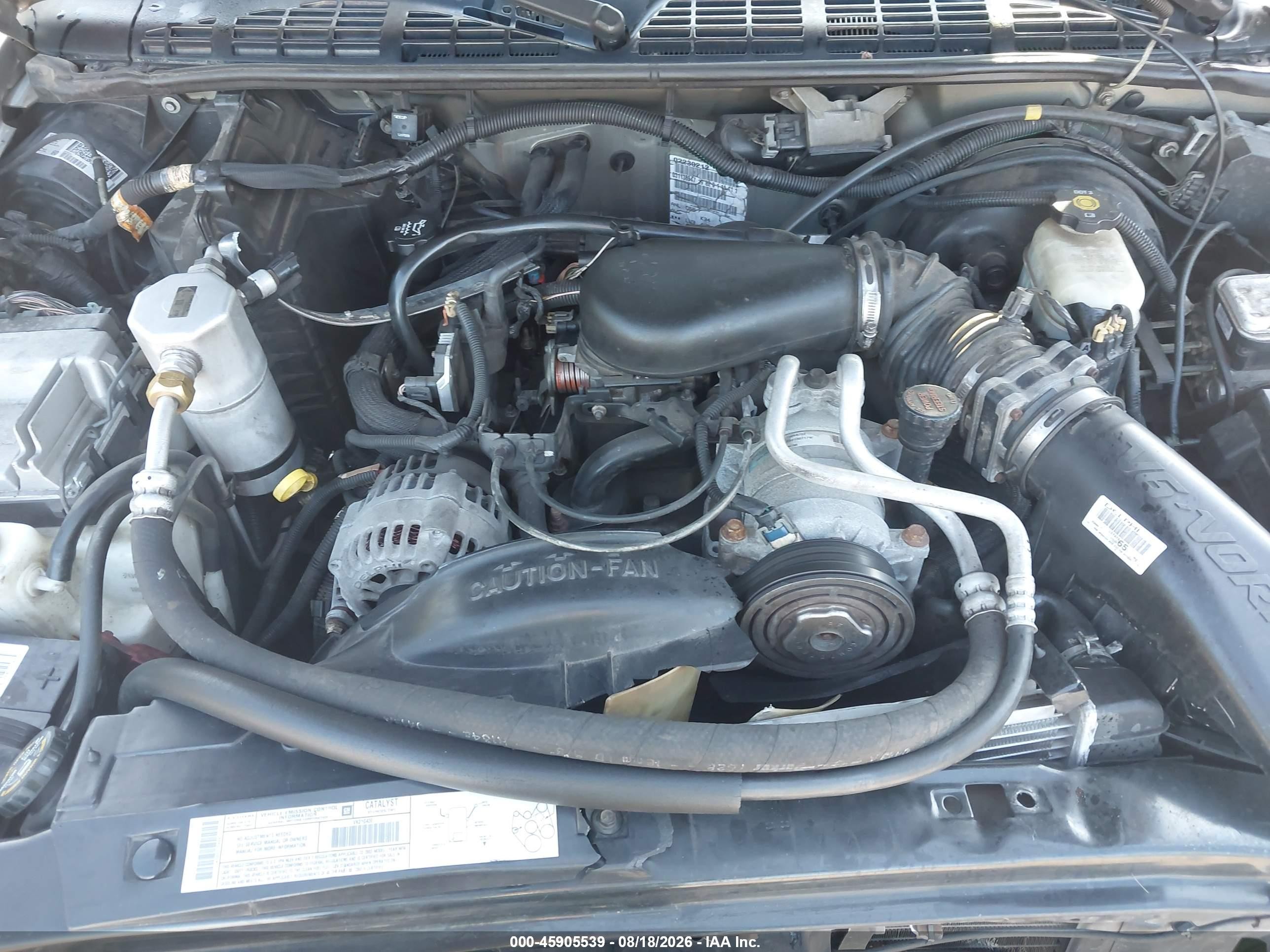 2003 Chevrolet S-10 Ls Silver vin: 1GCDT19X038237544