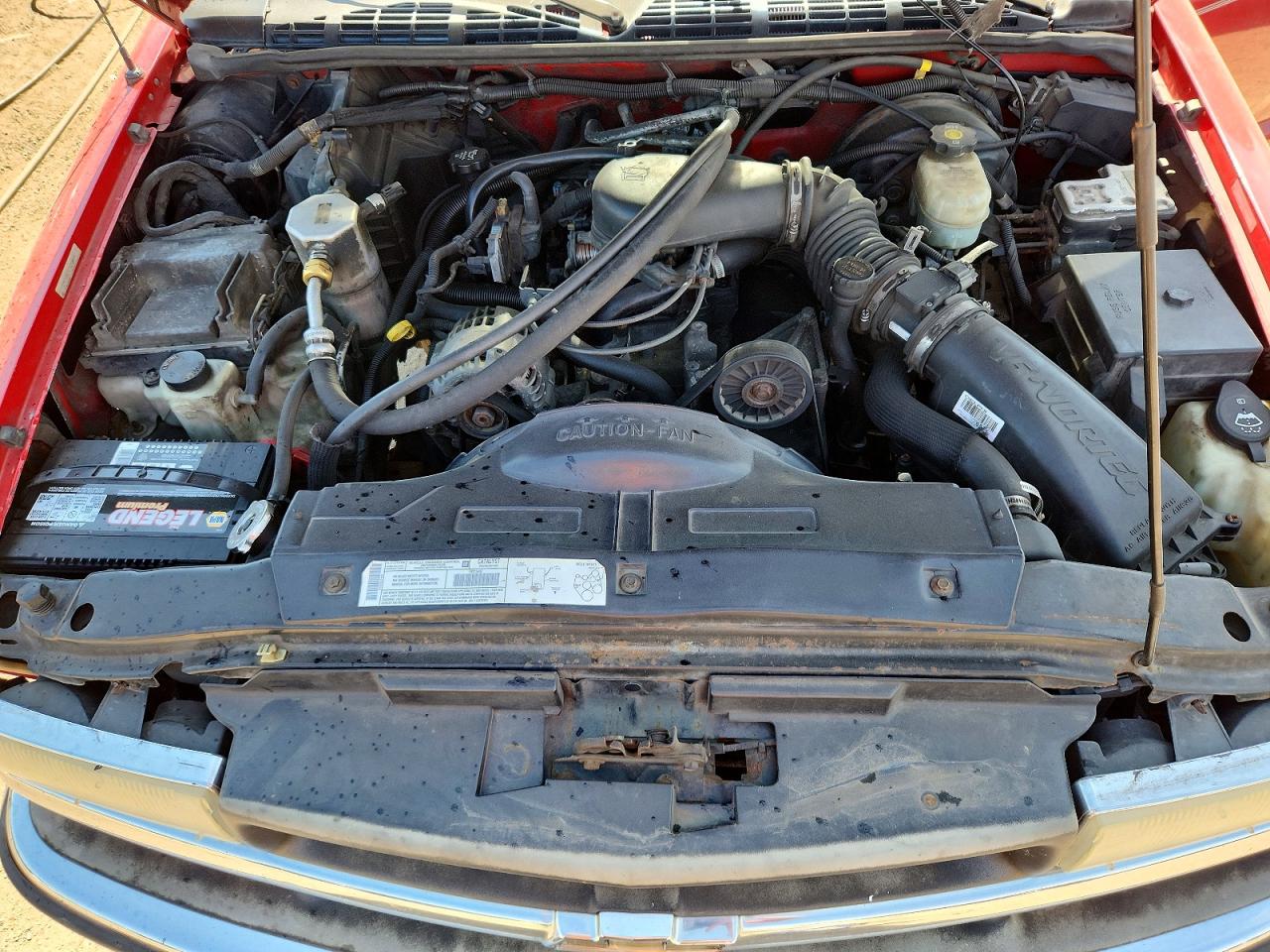 2003 Chevrolet S Truck S10 Red vin: 1GCDT19X438256940