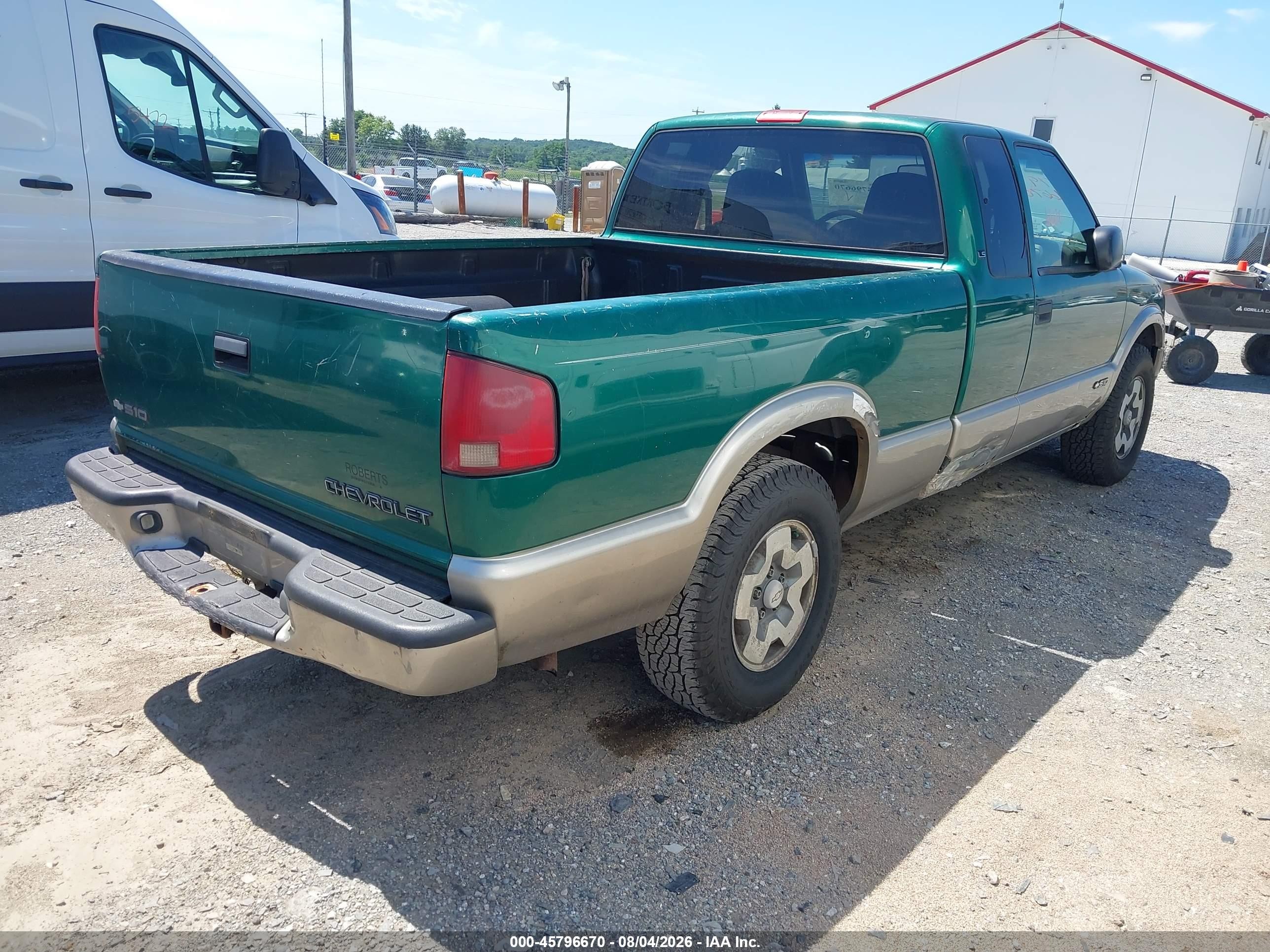 1999 Chevrolet S-10 Ls Green vin: 1GCDT19X7X8158622