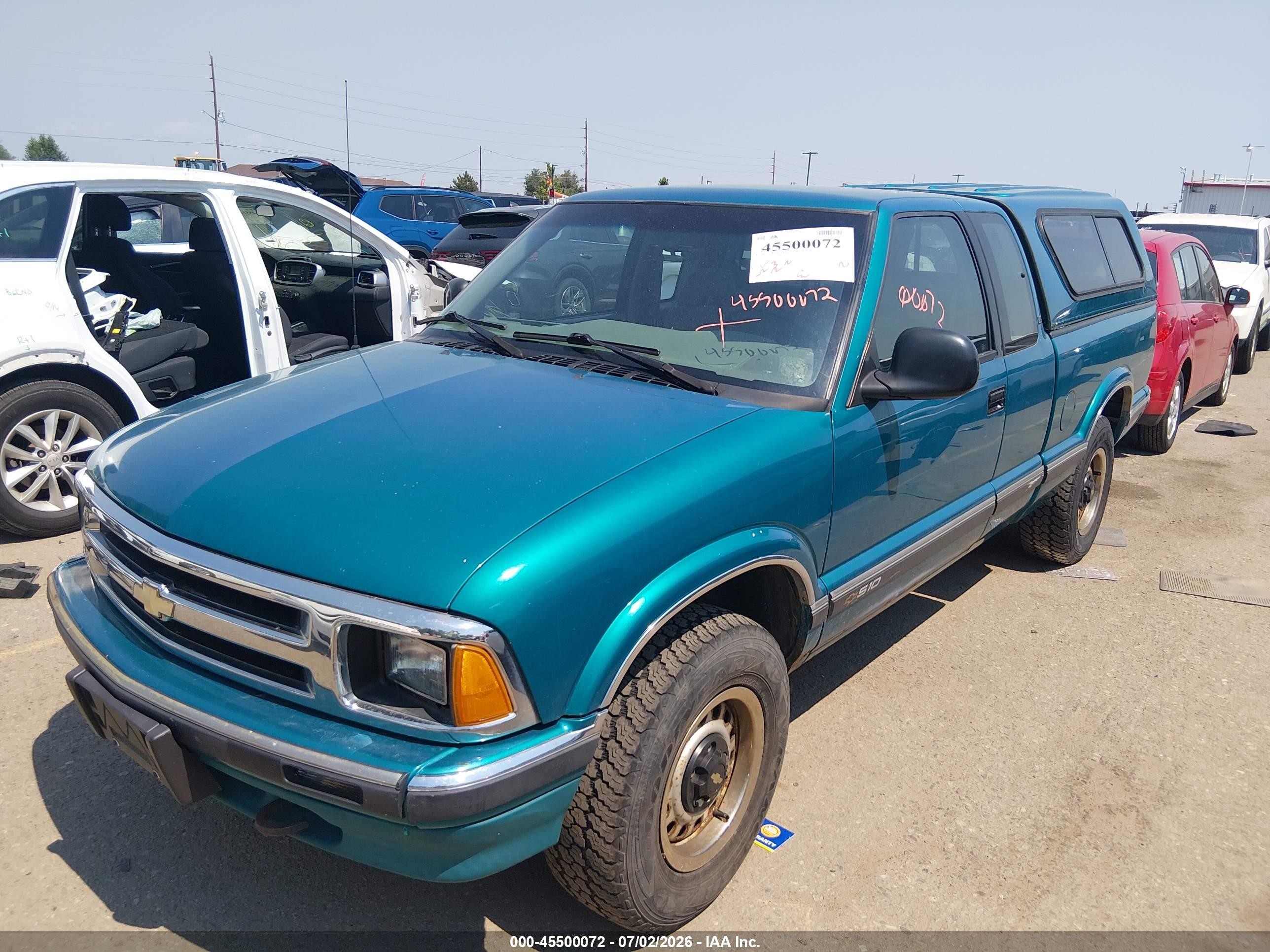 1994 Chevrolet S Truck S10 Green vin: 1GCDT19Z2RK135868
