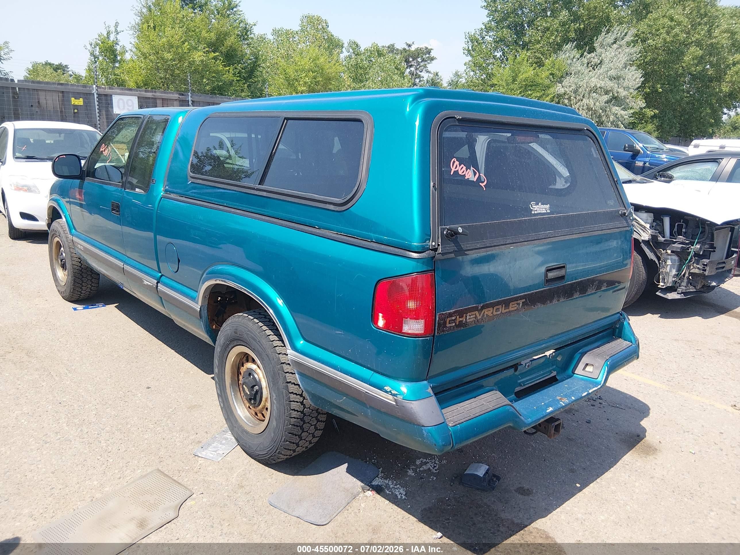 1994 Chevrolet S Truck S10 Green vin: 1GCDT19Z2RK135868