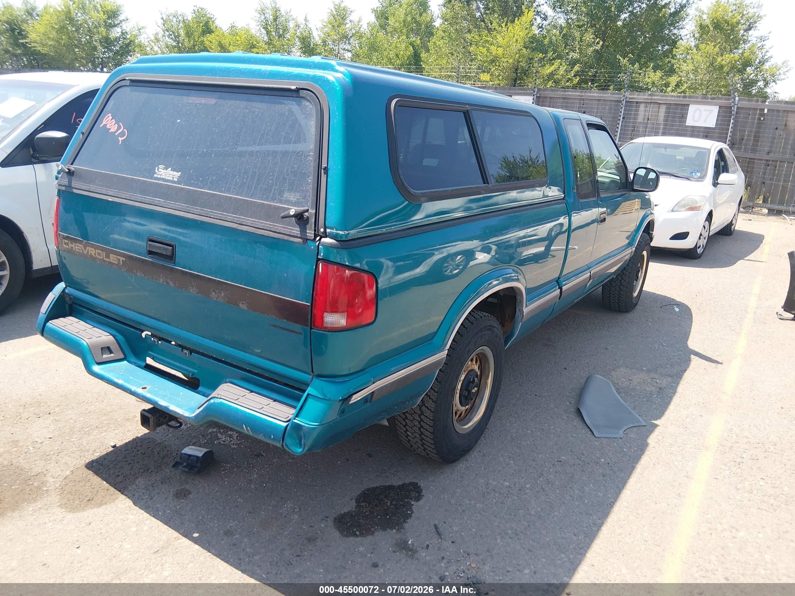 1994 Chevrolet S Truck S10 Green vin: 1GCDT19Z2RK135868