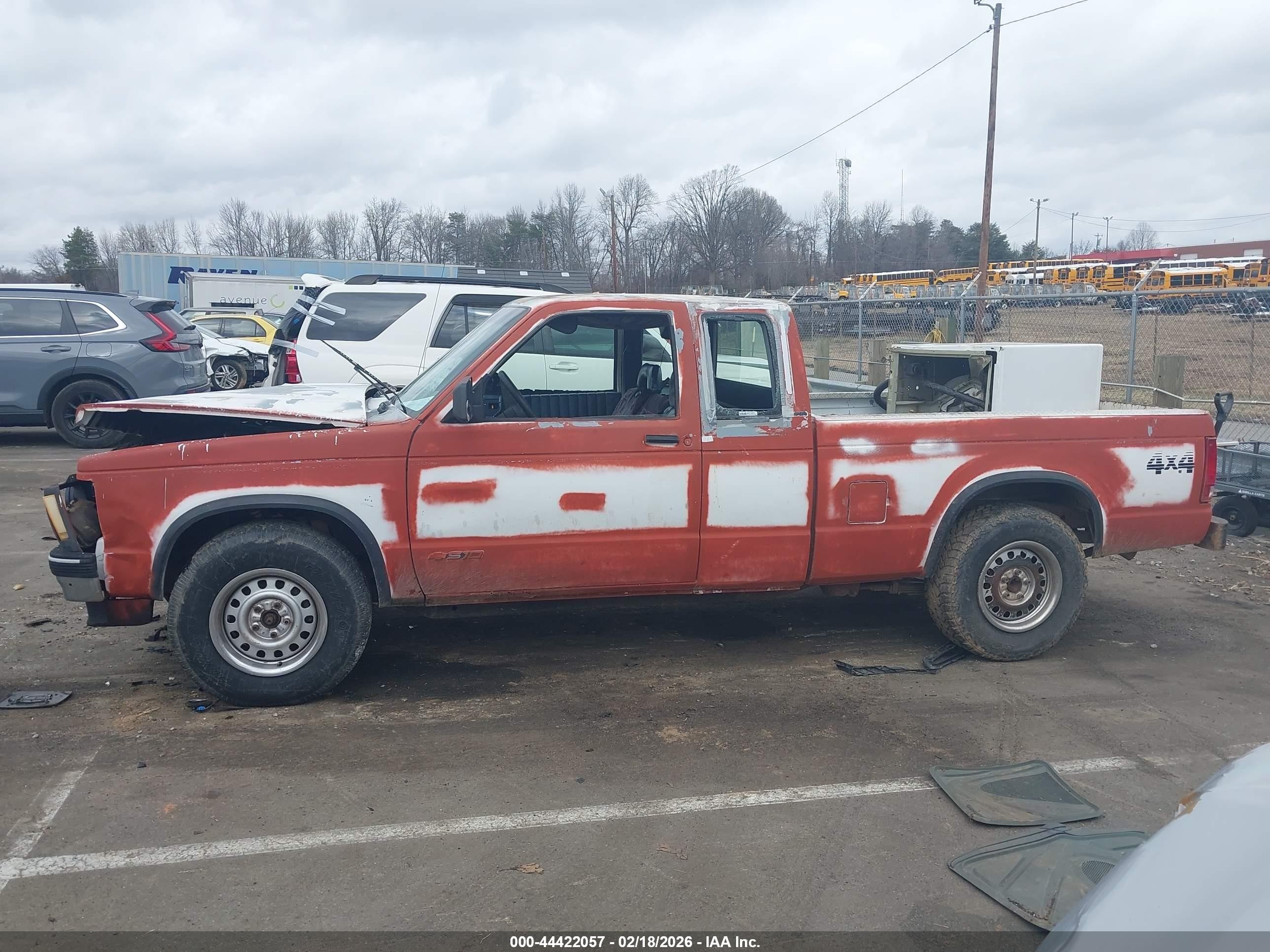 1993 Chevrolet S Truck S10 Red vin: 1GCDT19Z4P8194558