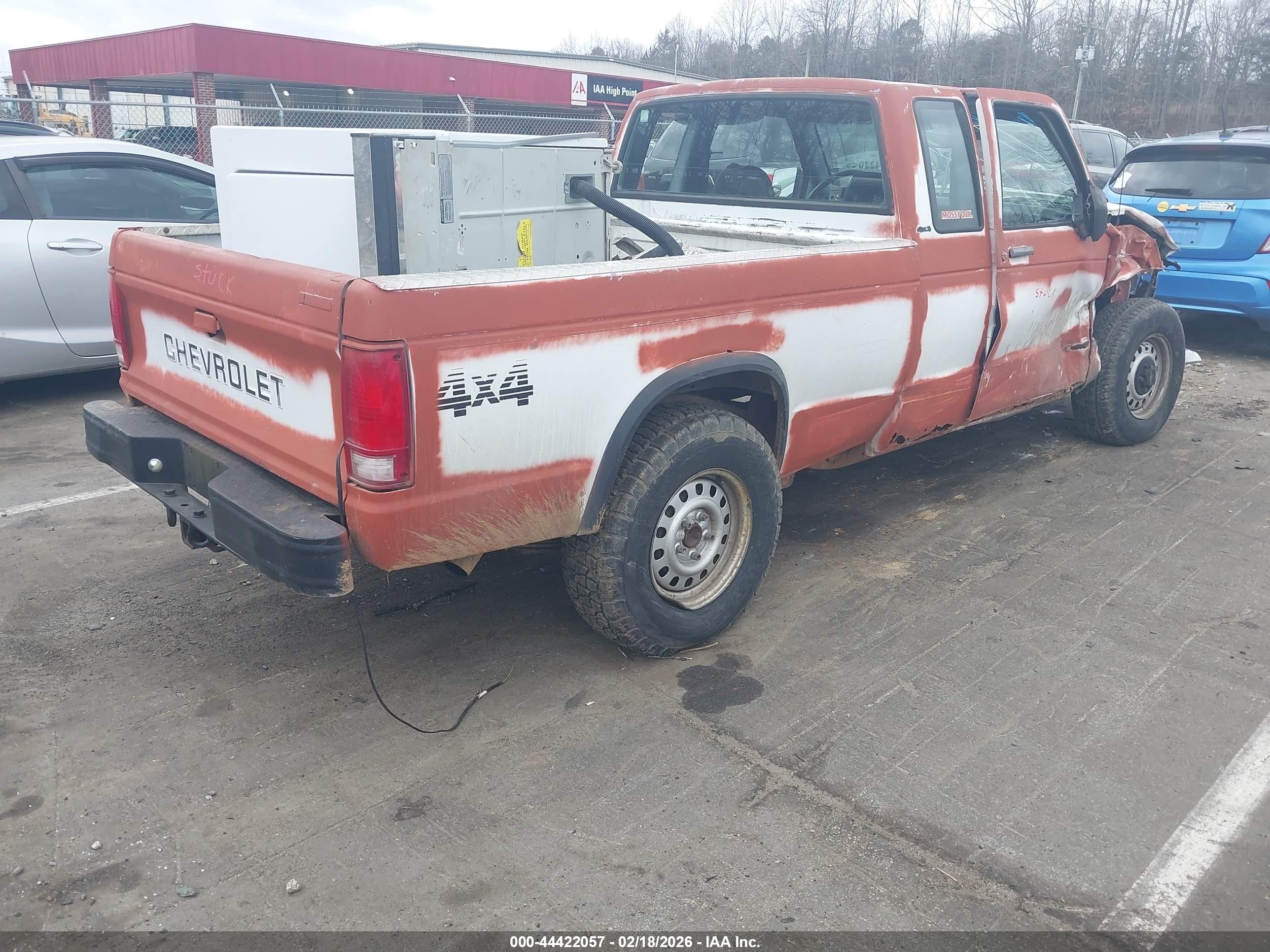 1993 Chevrolet S Truck S10 Red vin: 1GCDT19Z4P8194558